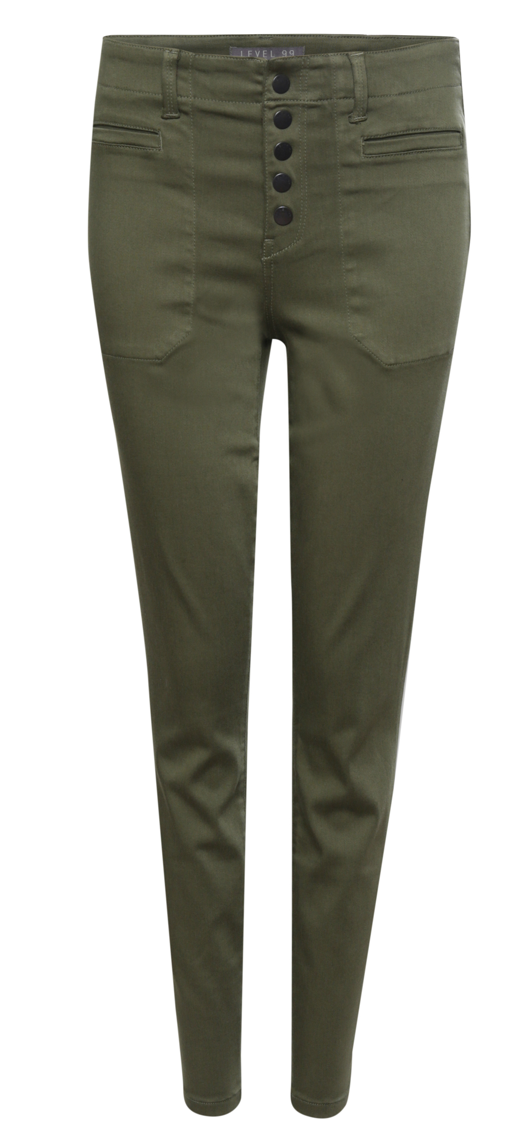 Level 99 Exposed Button Fly Skinny