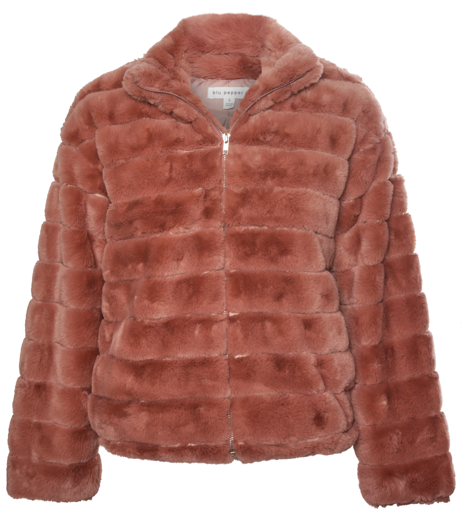 Long Sleeve Faux Fur Jacket