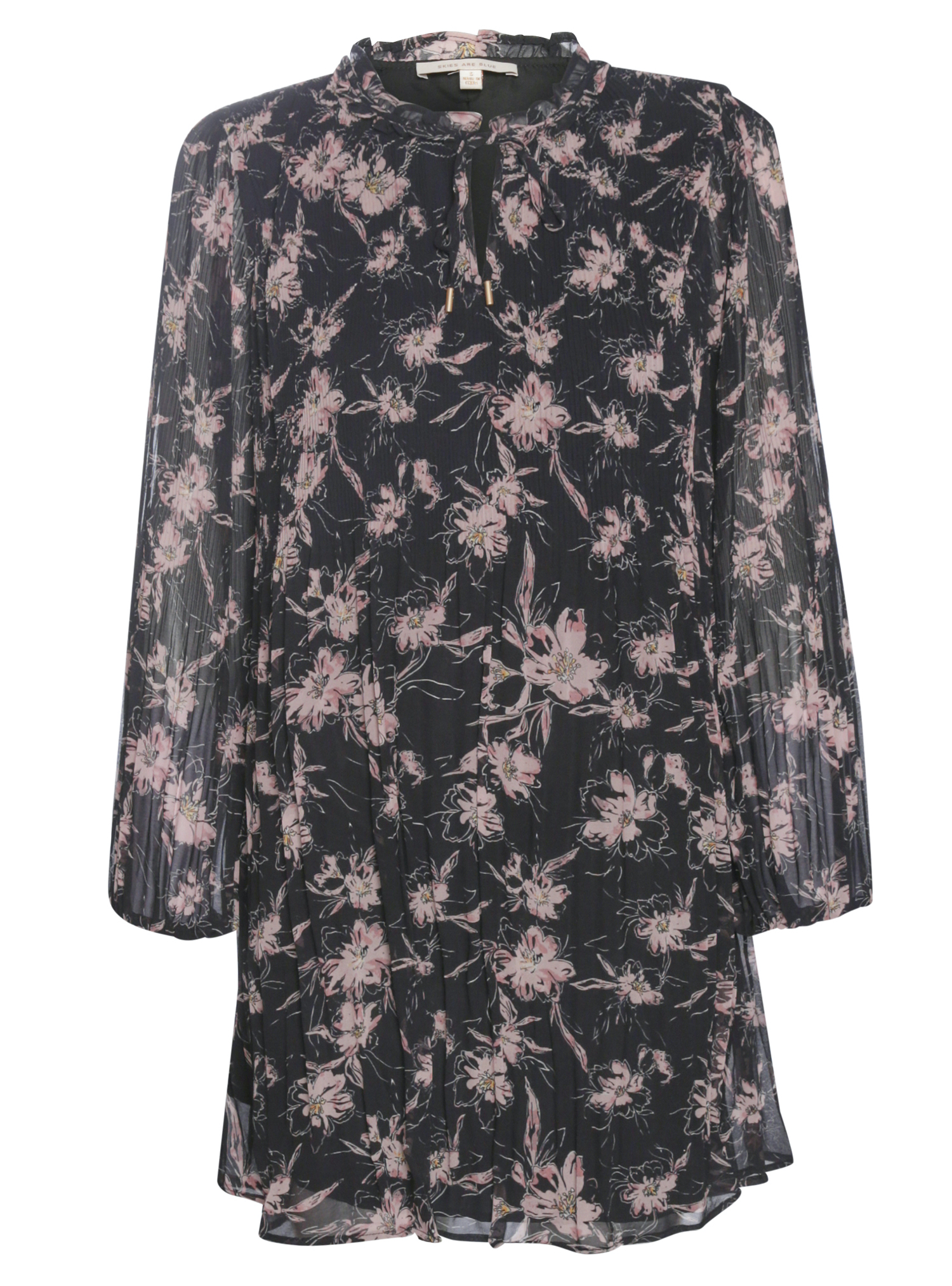 Skies are Blue Floral Print Dress
