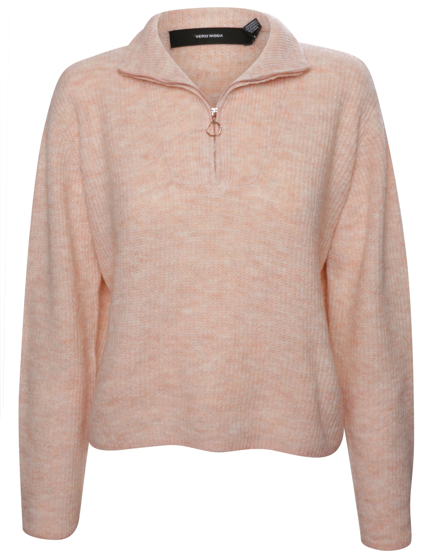 Zip Up Mock Neck Sweater