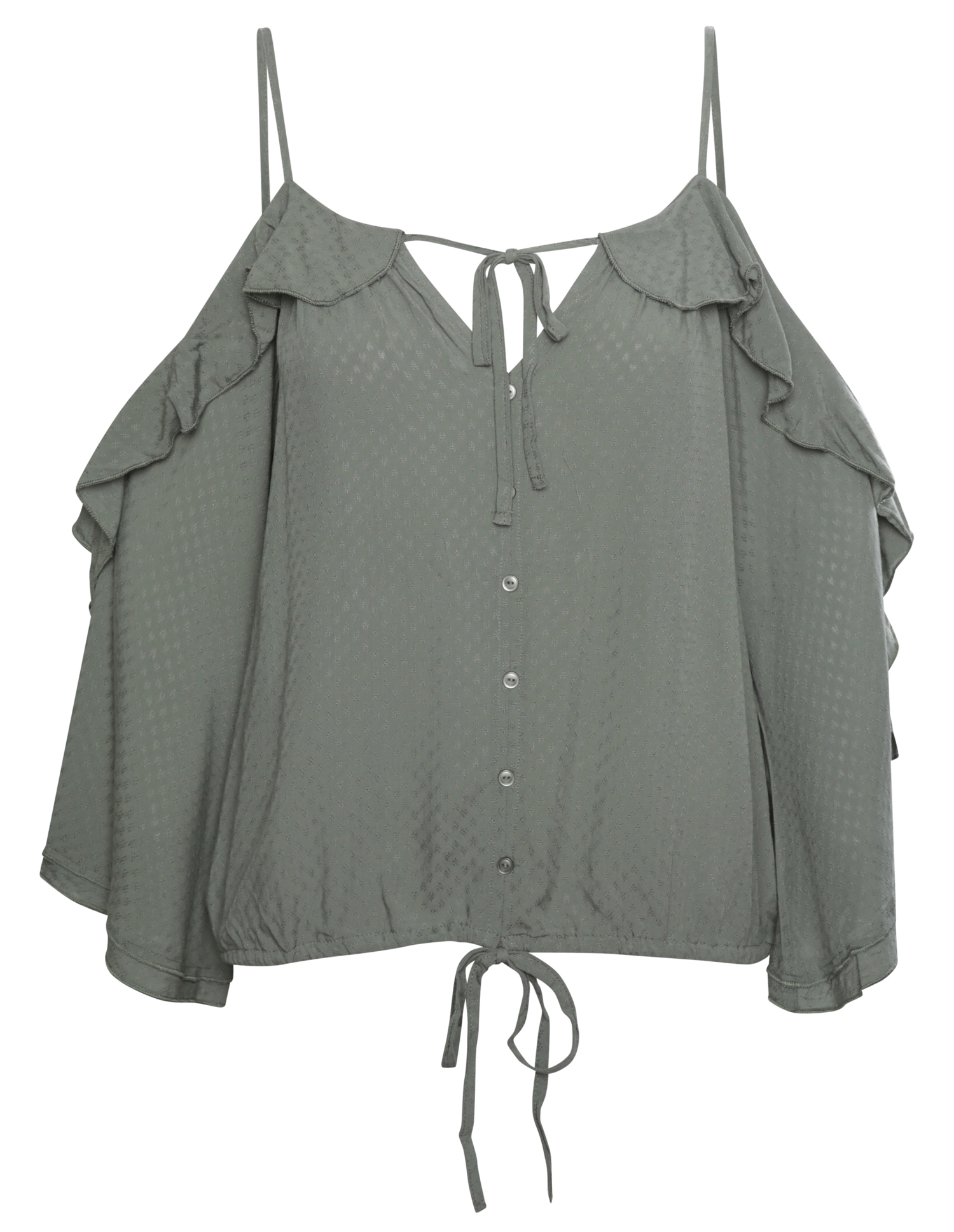 Cold Shoulder Tie Detail Top