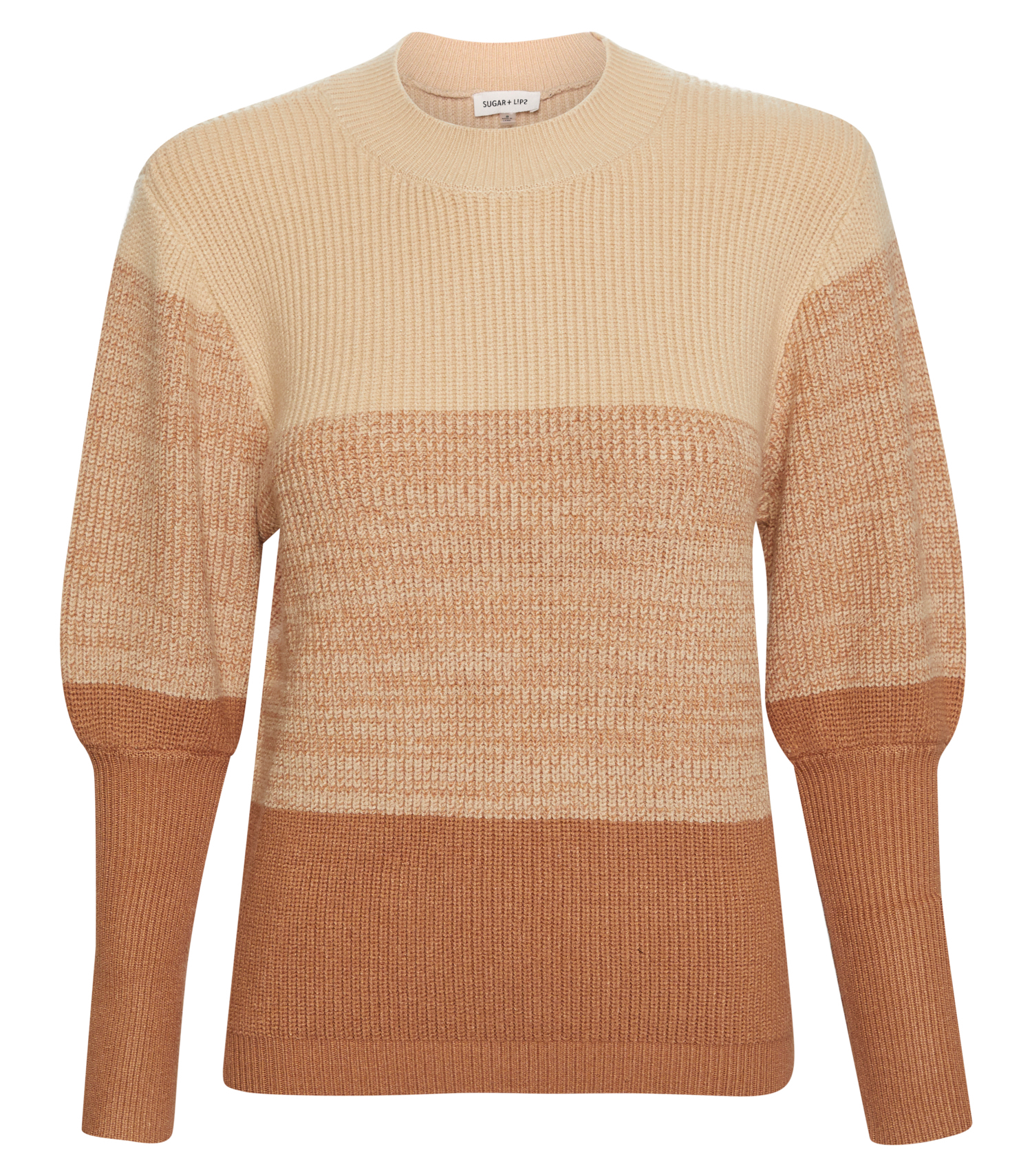 Ombre Balloon Sleeve Sweater