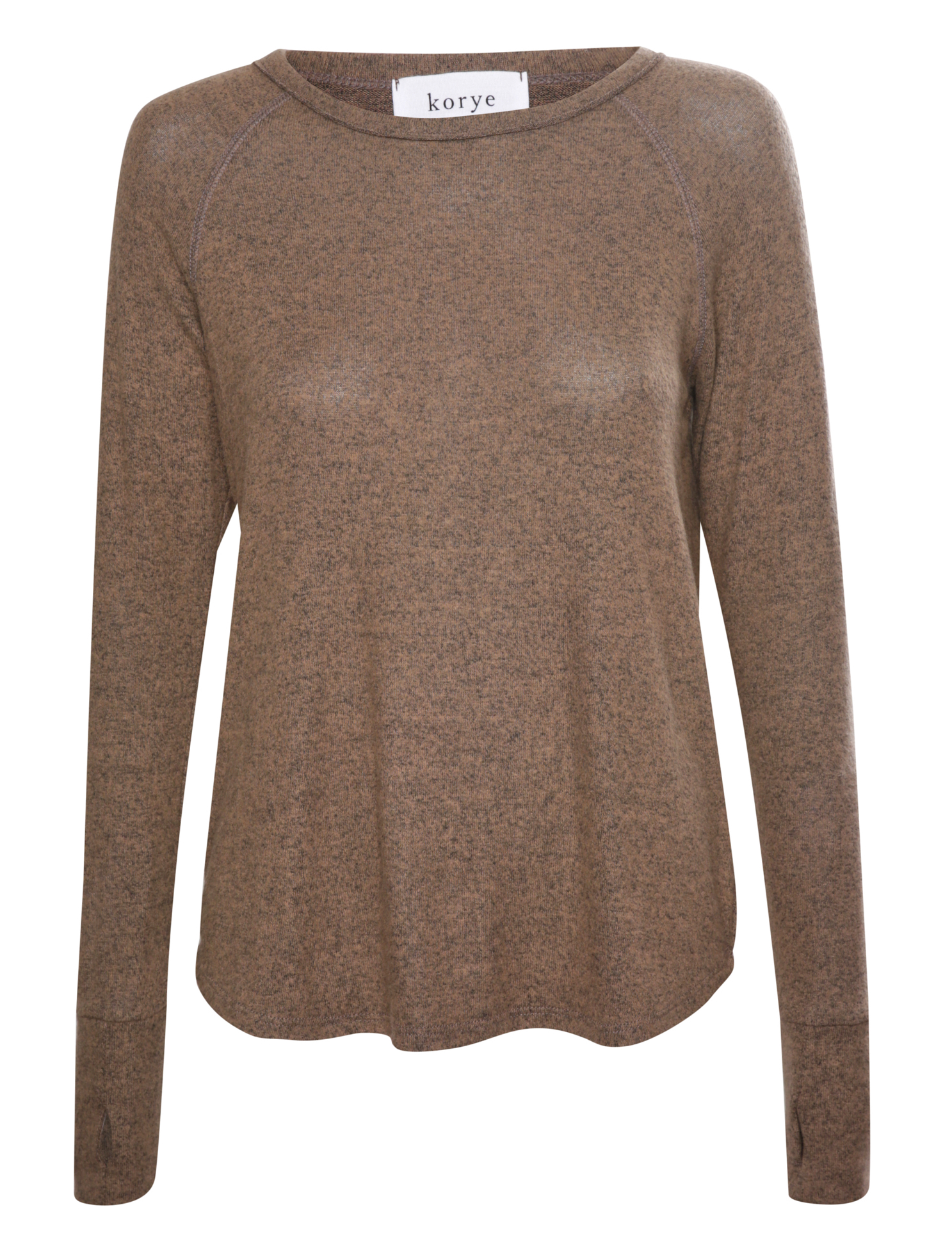 Long Sleeve Brushed Knit Top
