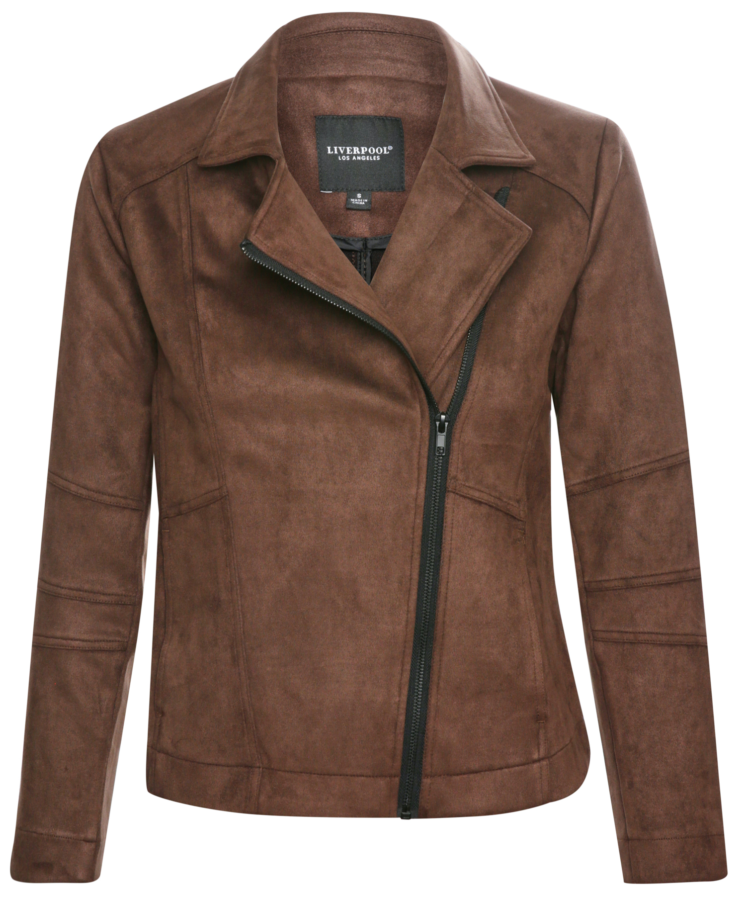 Liverpool Faux Suede Moto Blazer