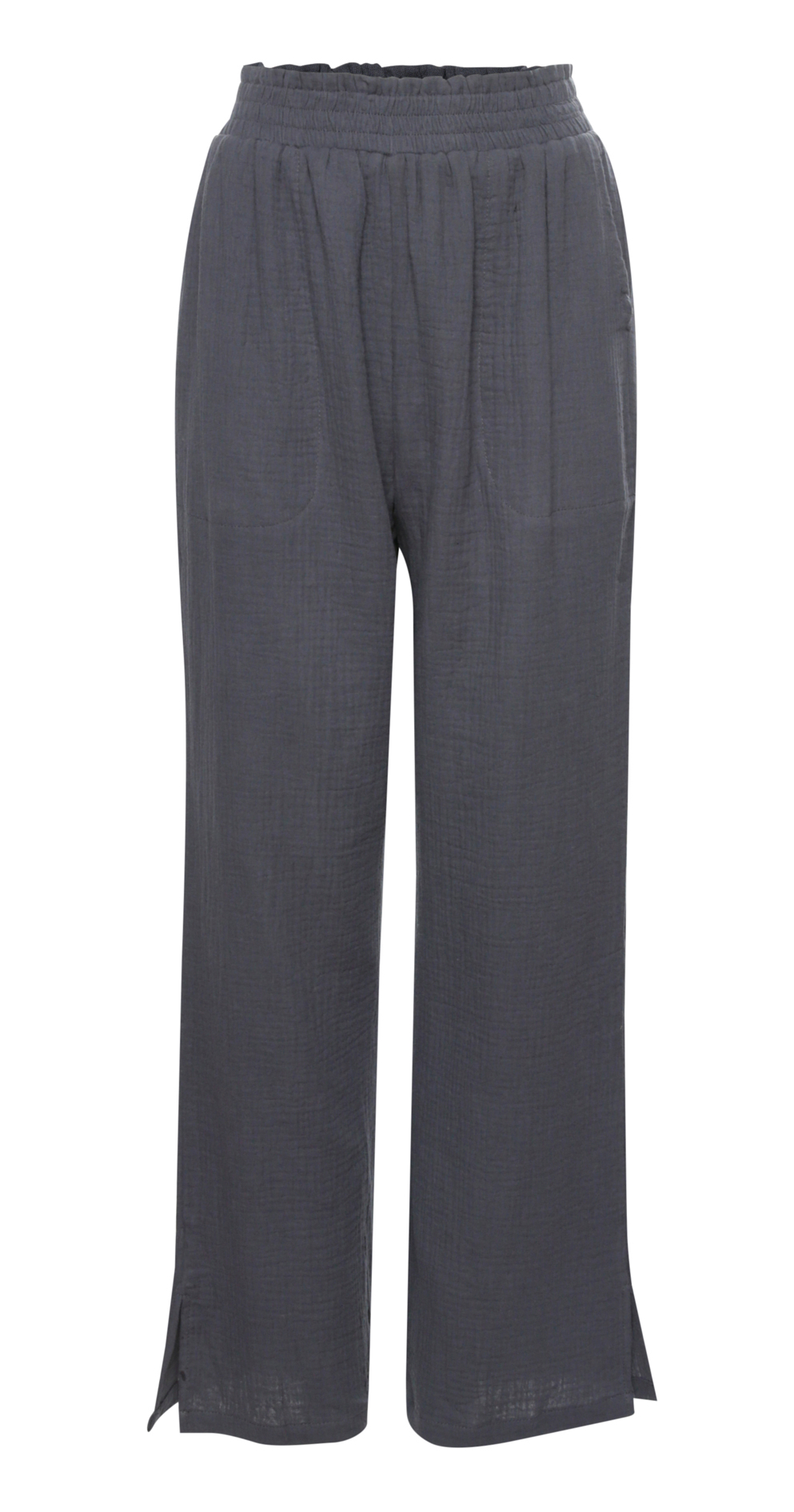 Straight Leg Pants With Slits