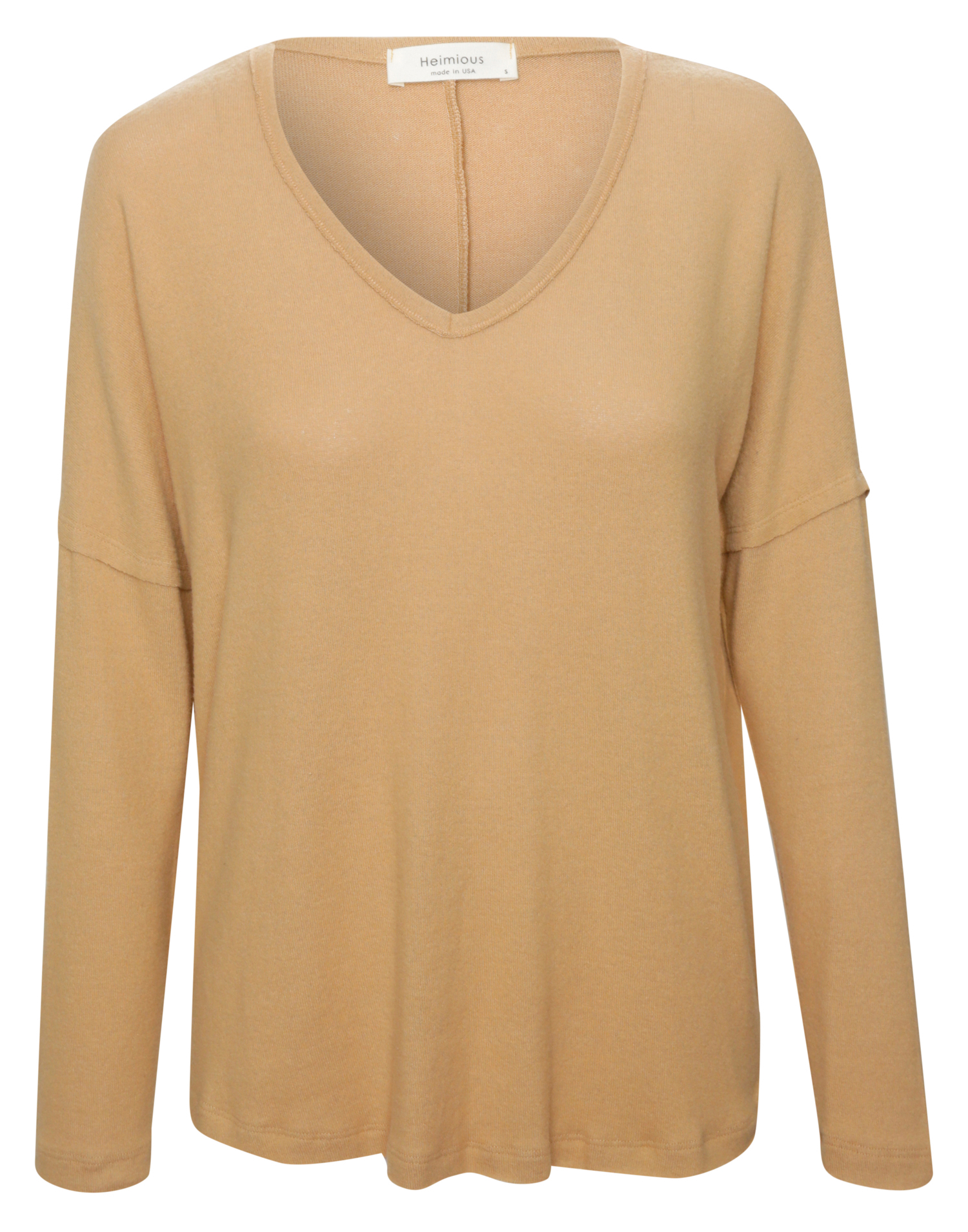 Raw Edge Brushed Long Sleeve