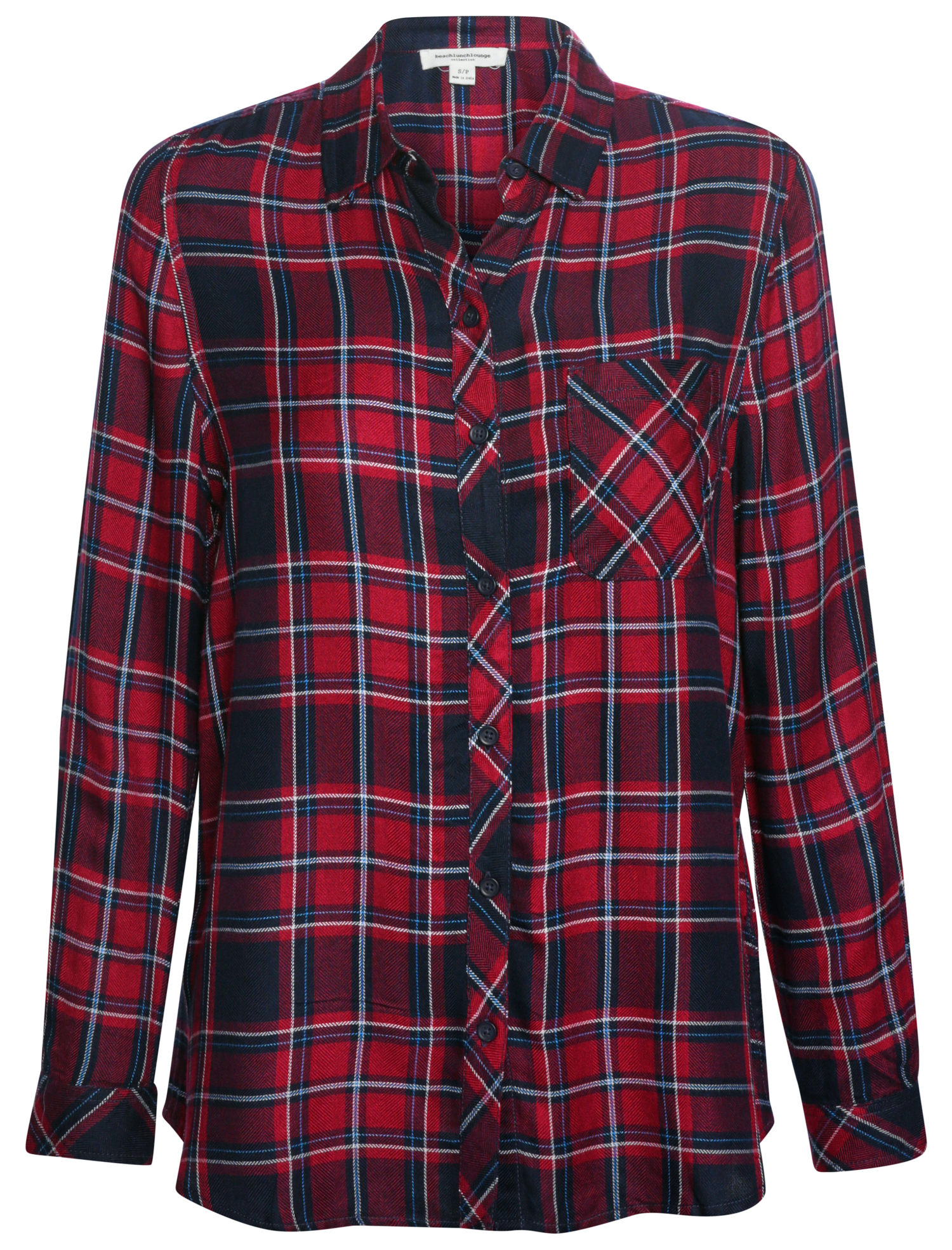 Beach Lunch Lounge Plaid Button Down