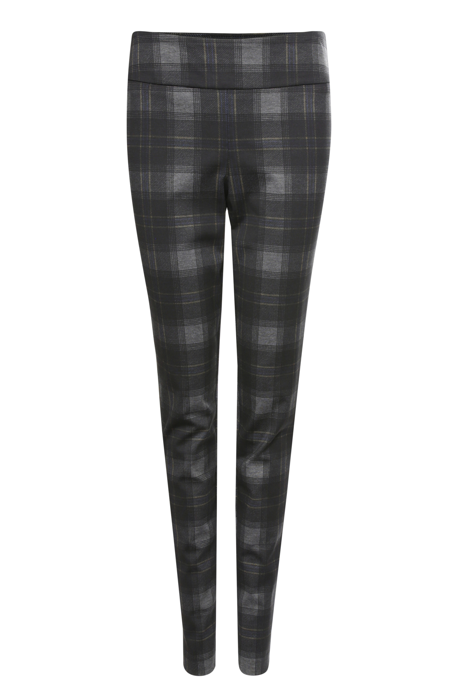 Plaid Skinny Ponte Knit Pants