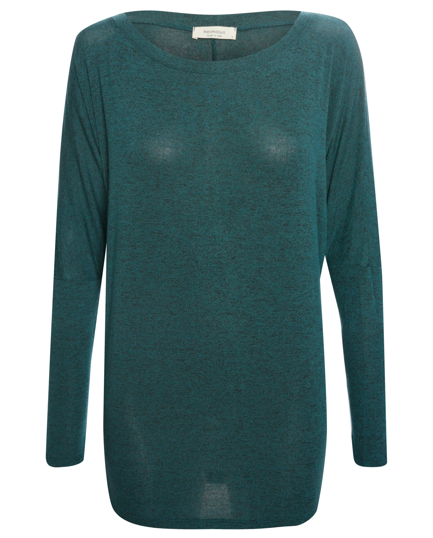 Boat Neck Long Sleeve Hacci Top