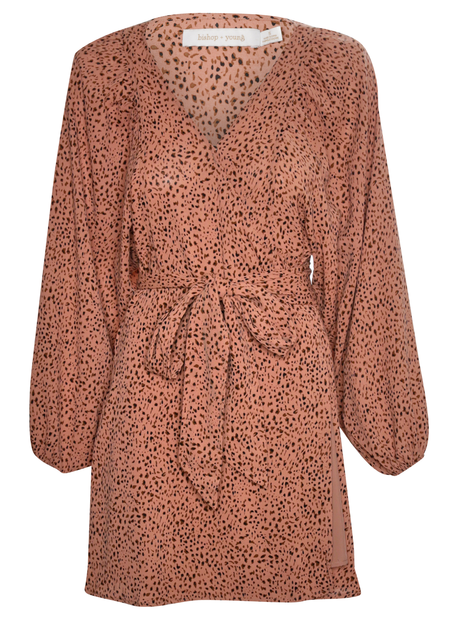 Bishop + Young Cheetah Wrap Dress