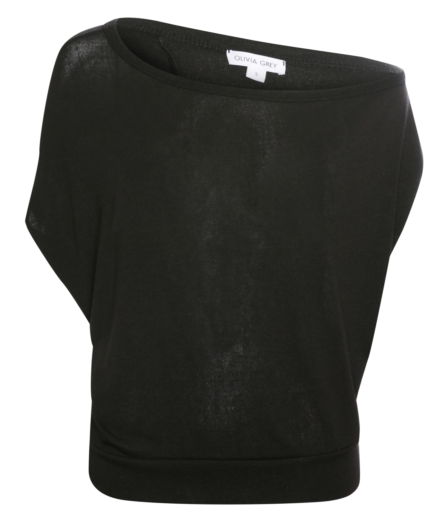 One-shoulder Short Sleeve Top