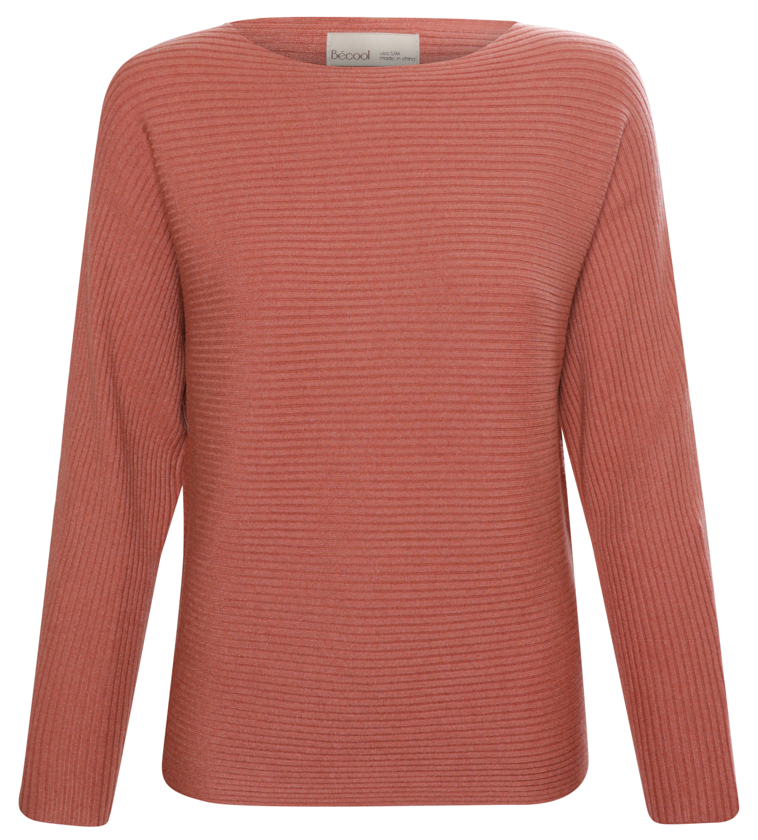 Ottoman Ribbed Boatneck Sweater