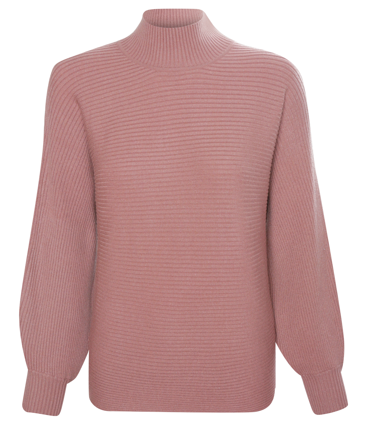Ottoman Knit Mock Neck Sweater
