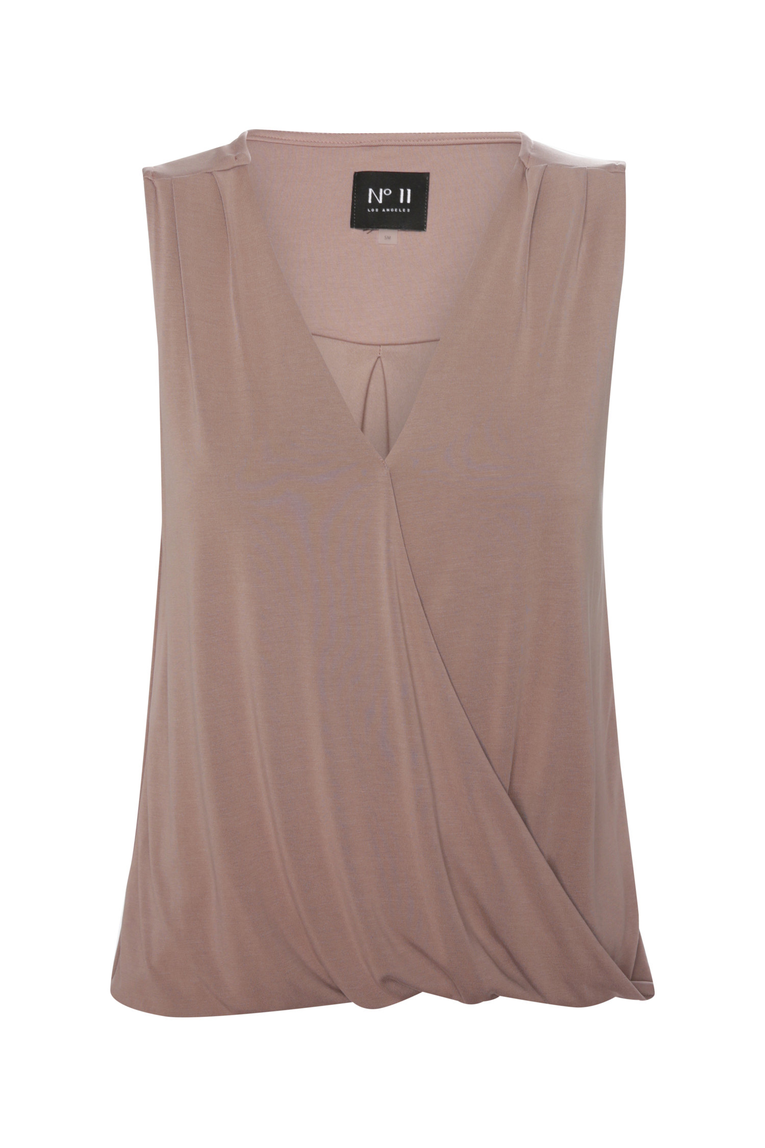 Sleeveless Surplice Top