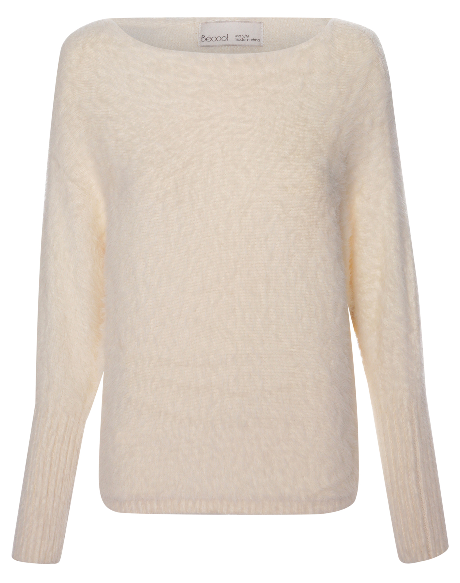 Fuzzy Boatneck Sweater