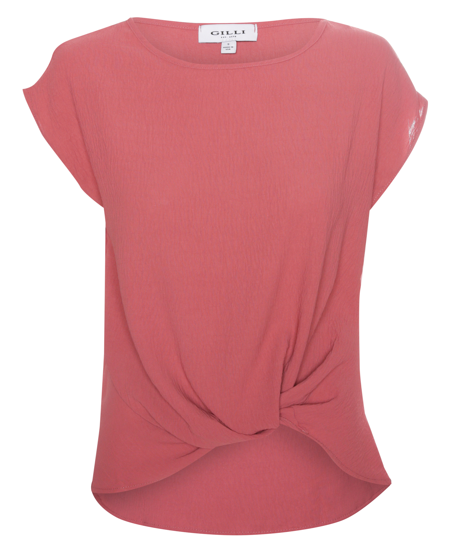 Side Knot Short Sleeve Top