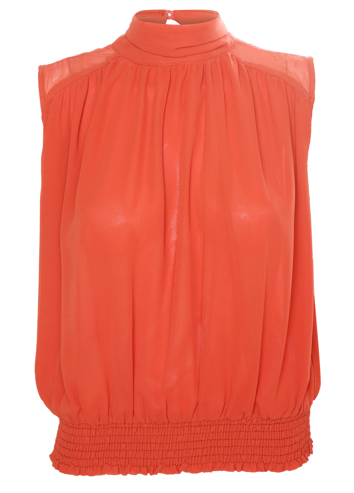 Veronica M Mock Neck Sleeveless Top