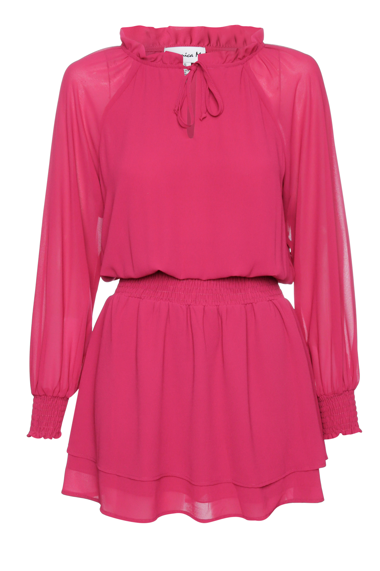 Veronica M Smocked Chiffon Dress
