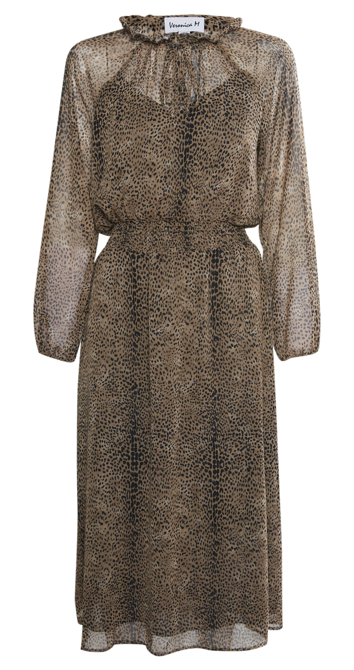 Veronica M Chiffon Smocked Midi