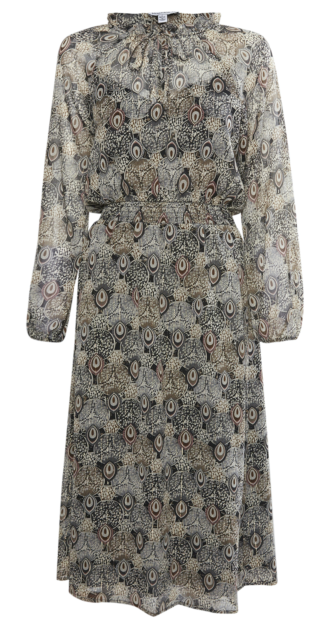 Veronica M Chiffon Smocked Midi