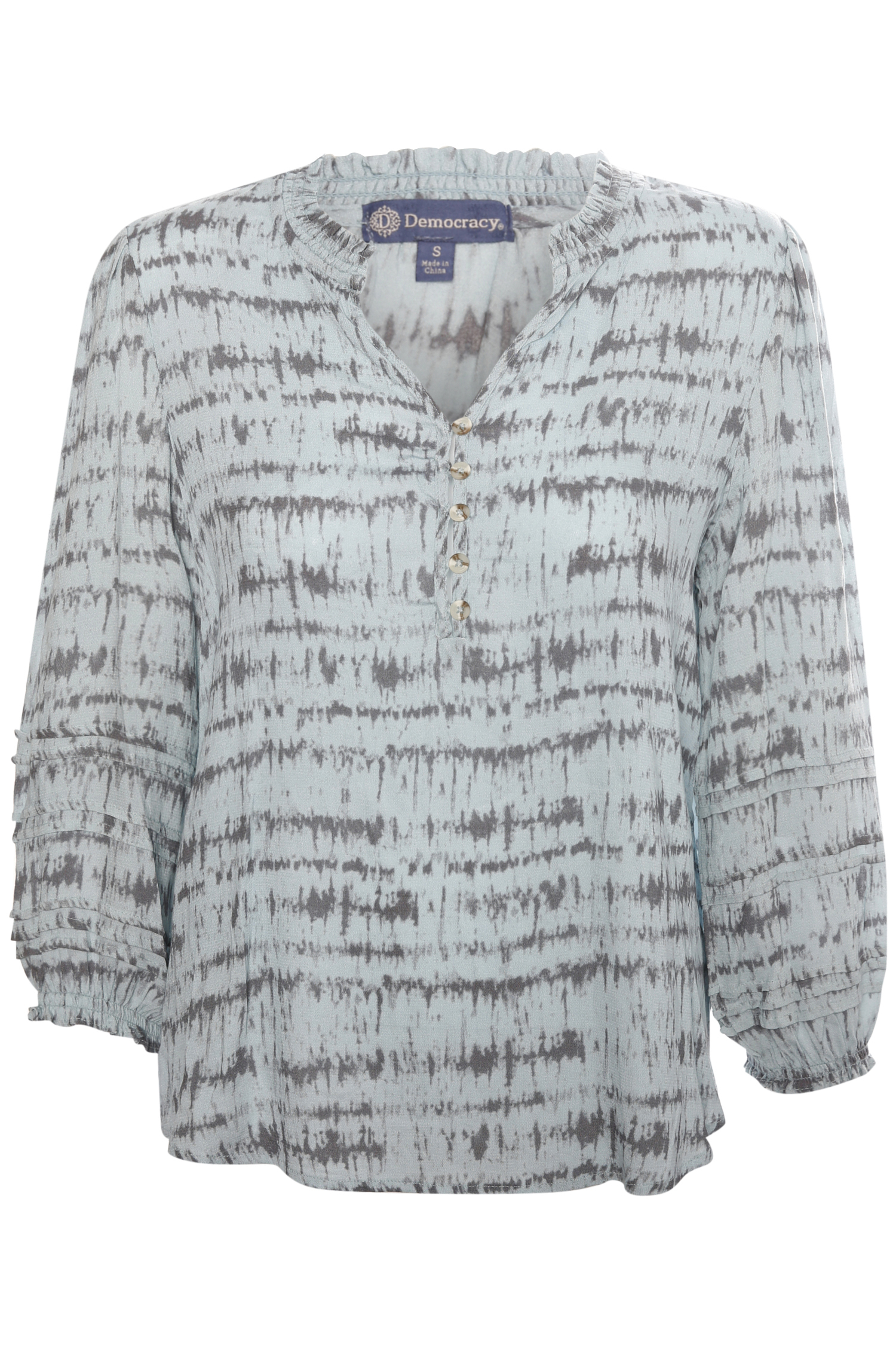 Democracy Striped Tie Dye Blouse