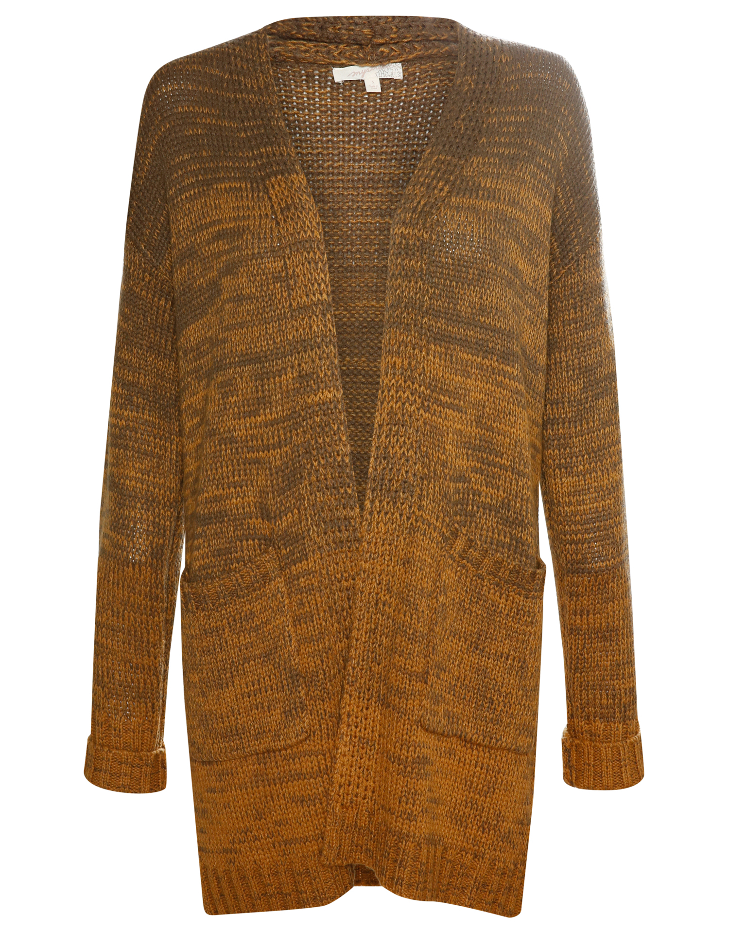 Relaxed Open Front Cardigan
