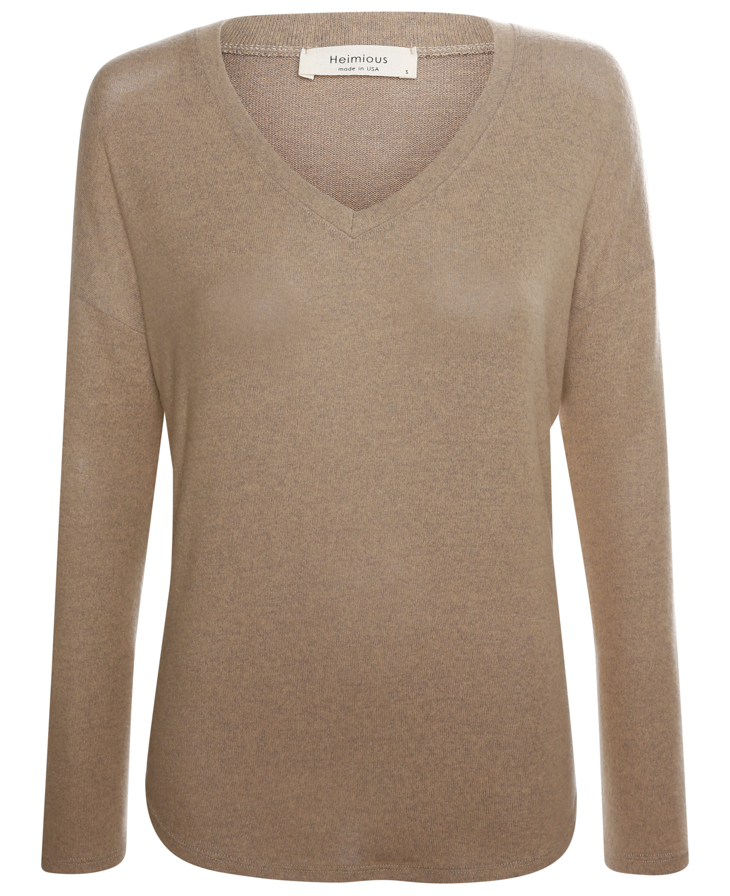 Via Brushed Dropped Shoulder Top