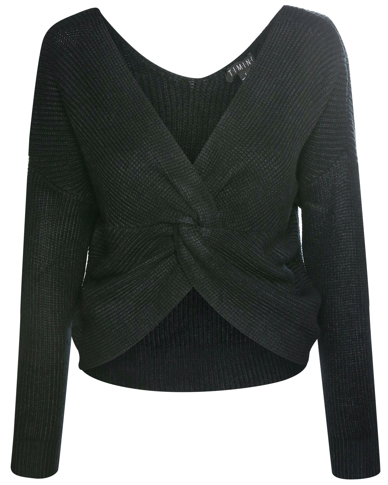 Front Knot Cropped Sweater