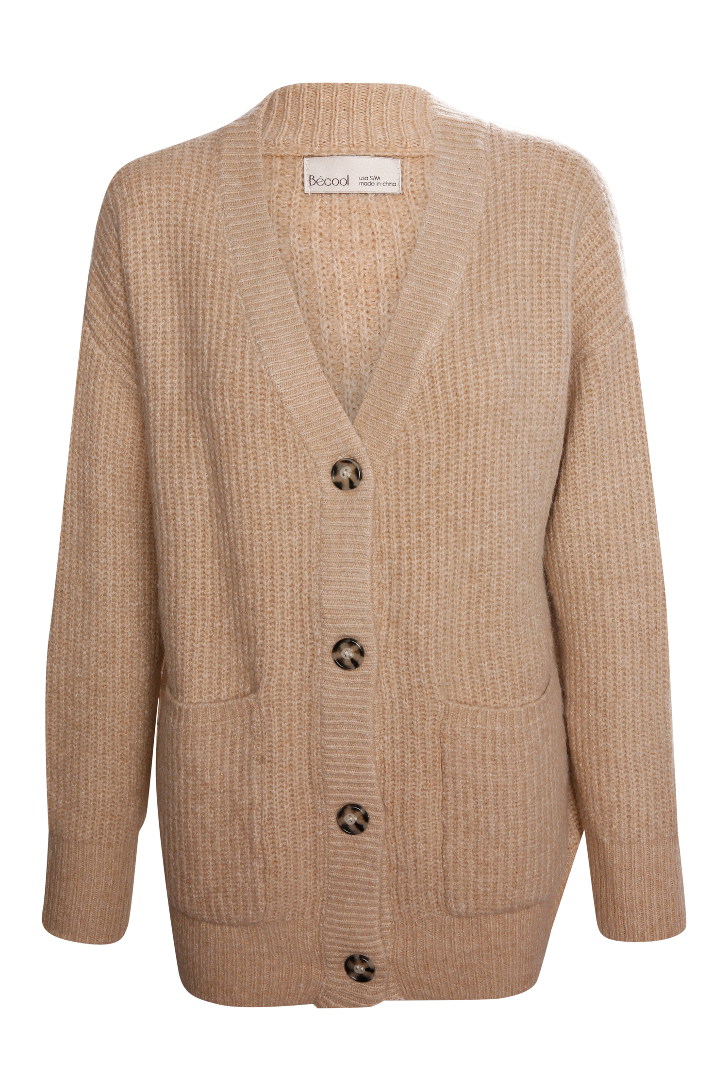 Ribbed Oversized Cardigan