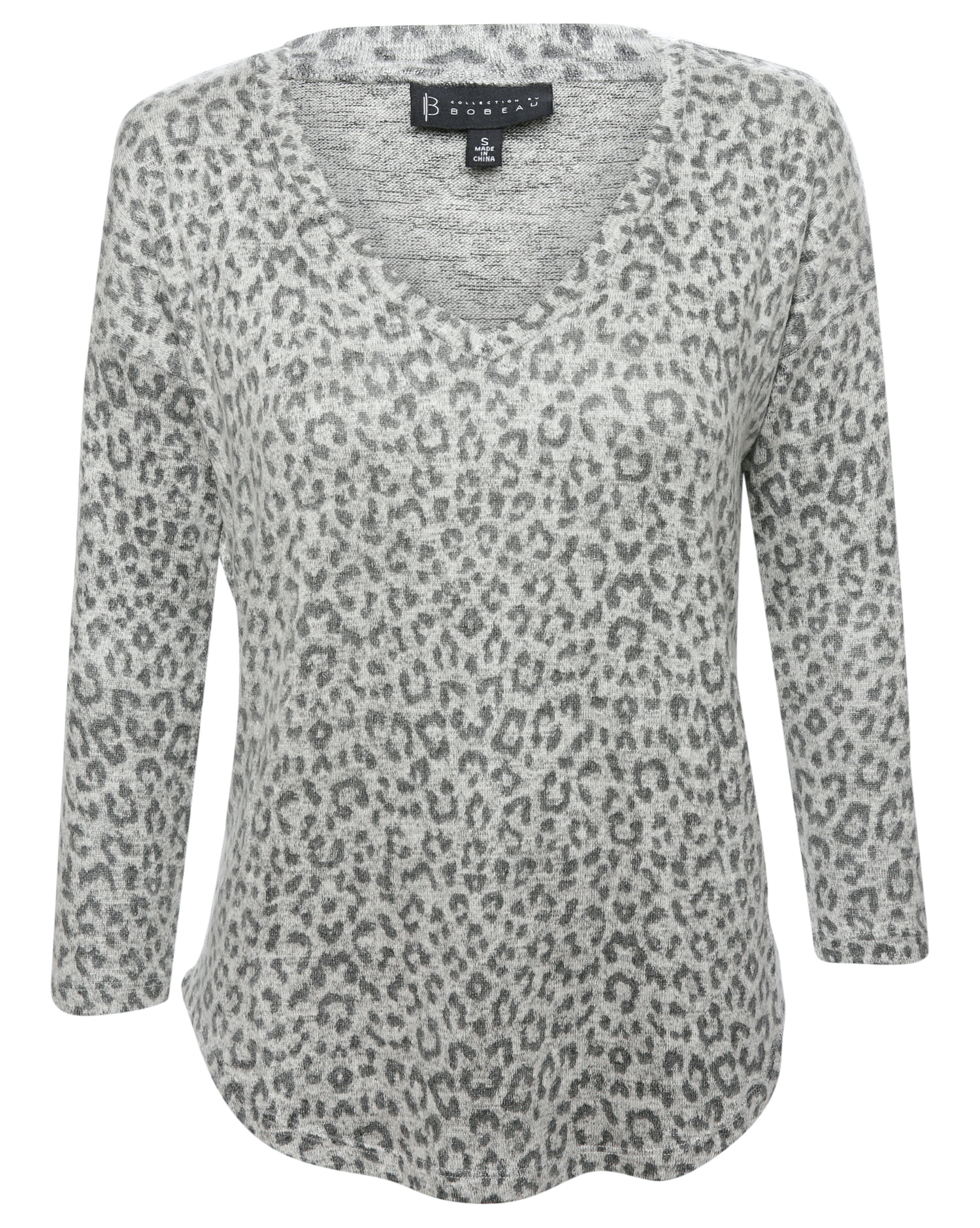 Brushed Cheetah V-Neck