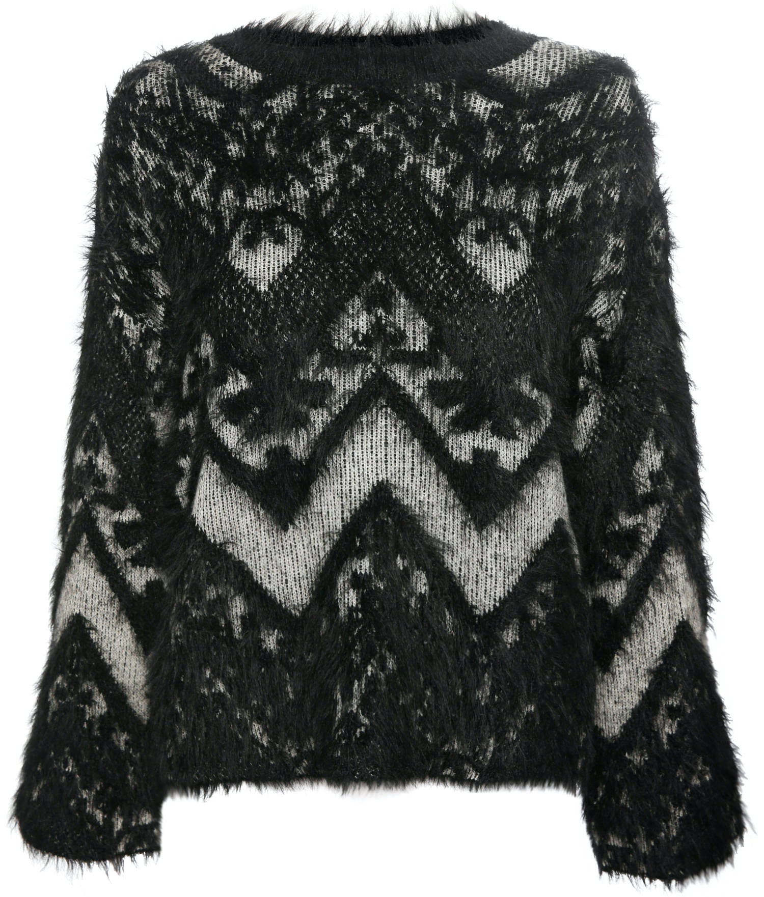 Eyelash Jacquard Pullover