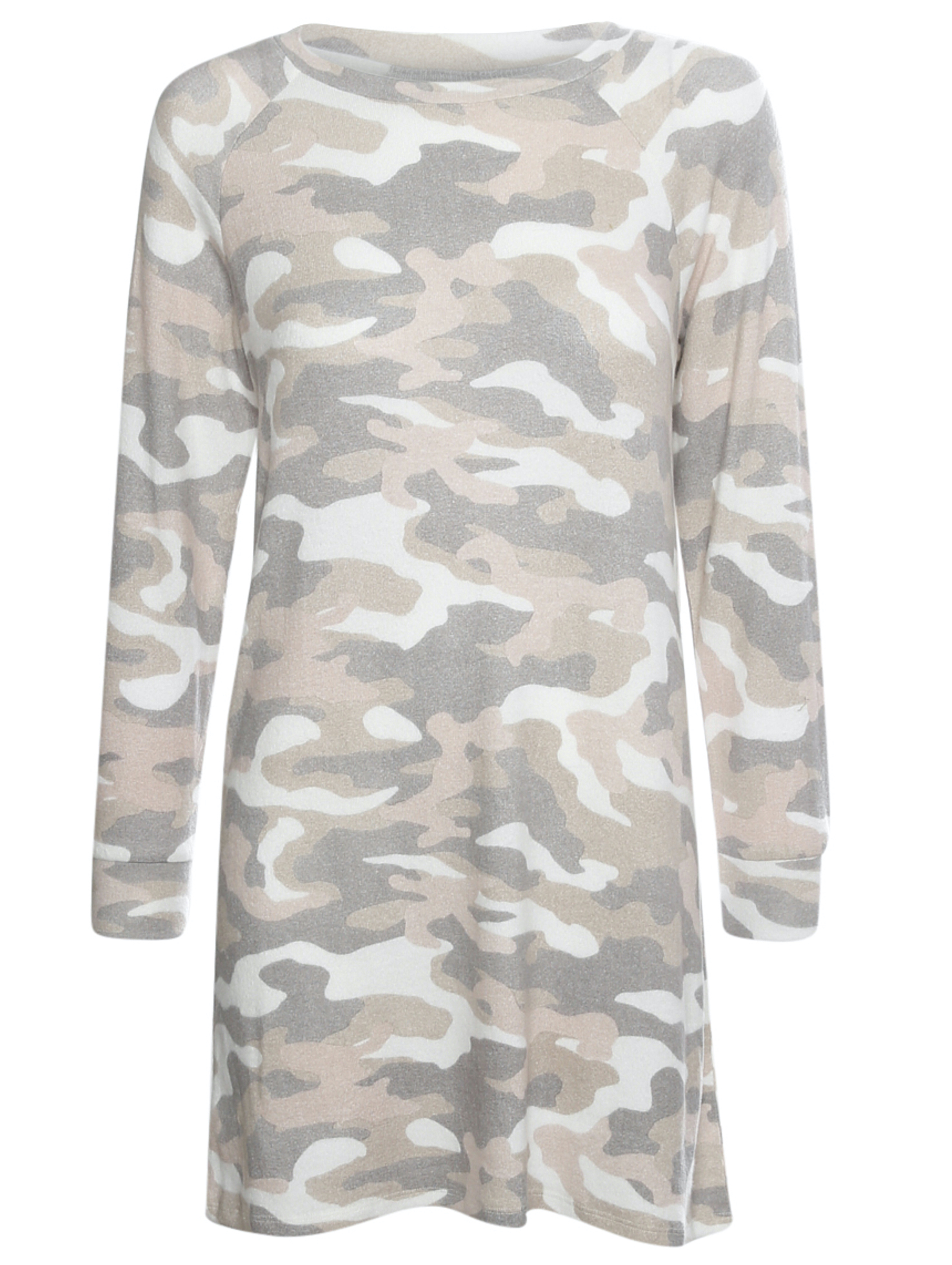 Raglan Long Sleeve Tee Dress
