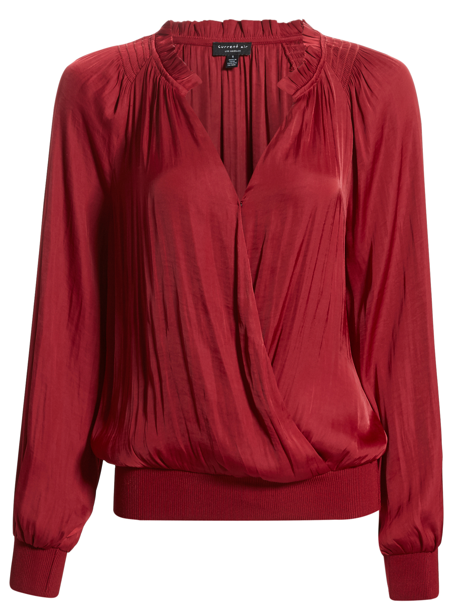 Ruffled Surplice Top