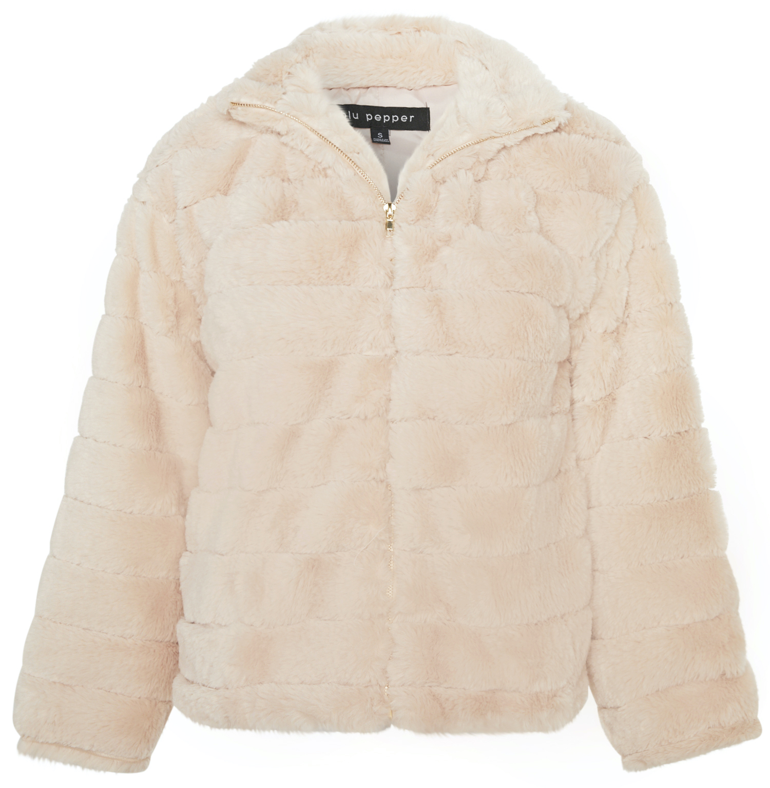 Long Sleeve Faux Fur Jacket