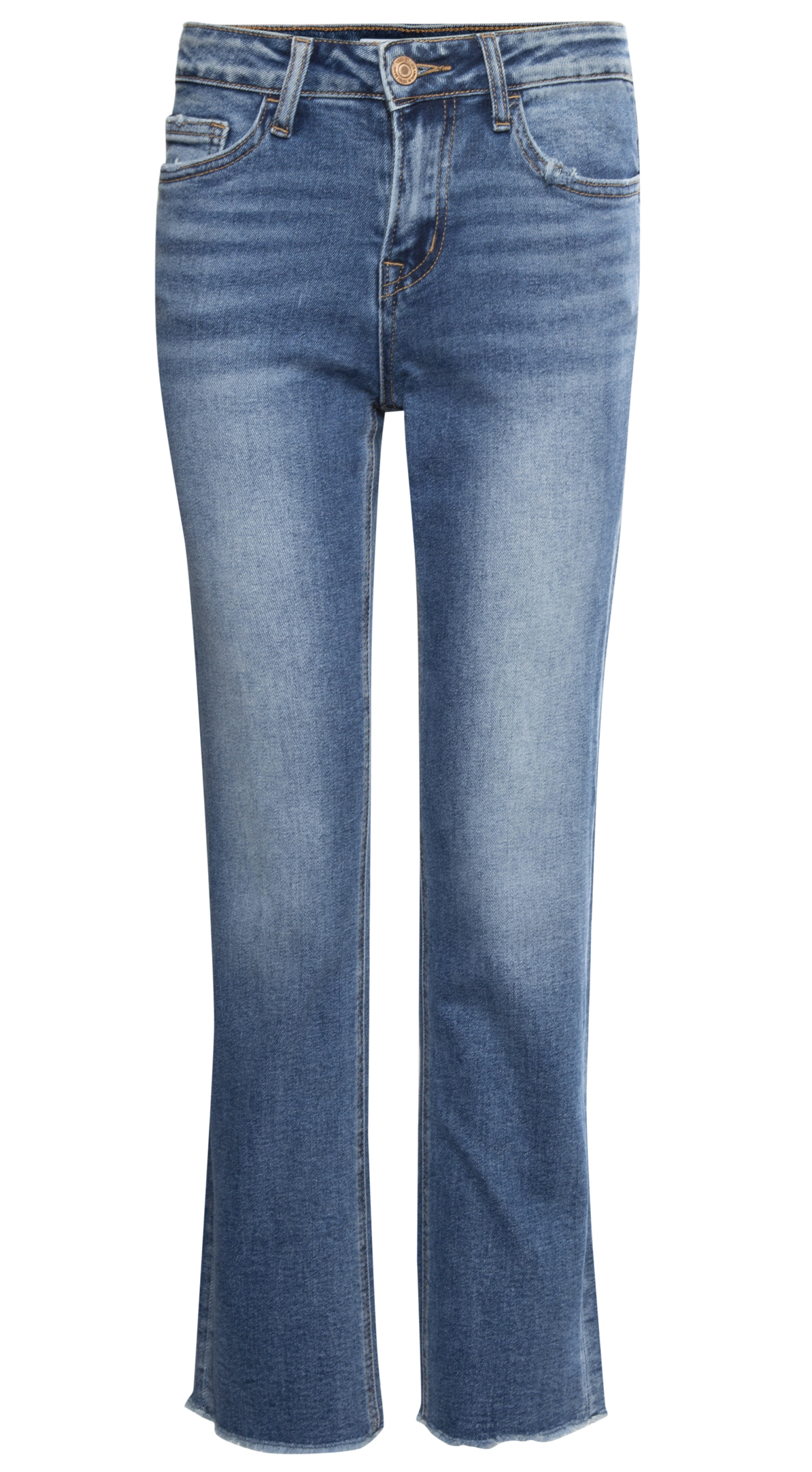 Mid-Rise Straight Crop Jean