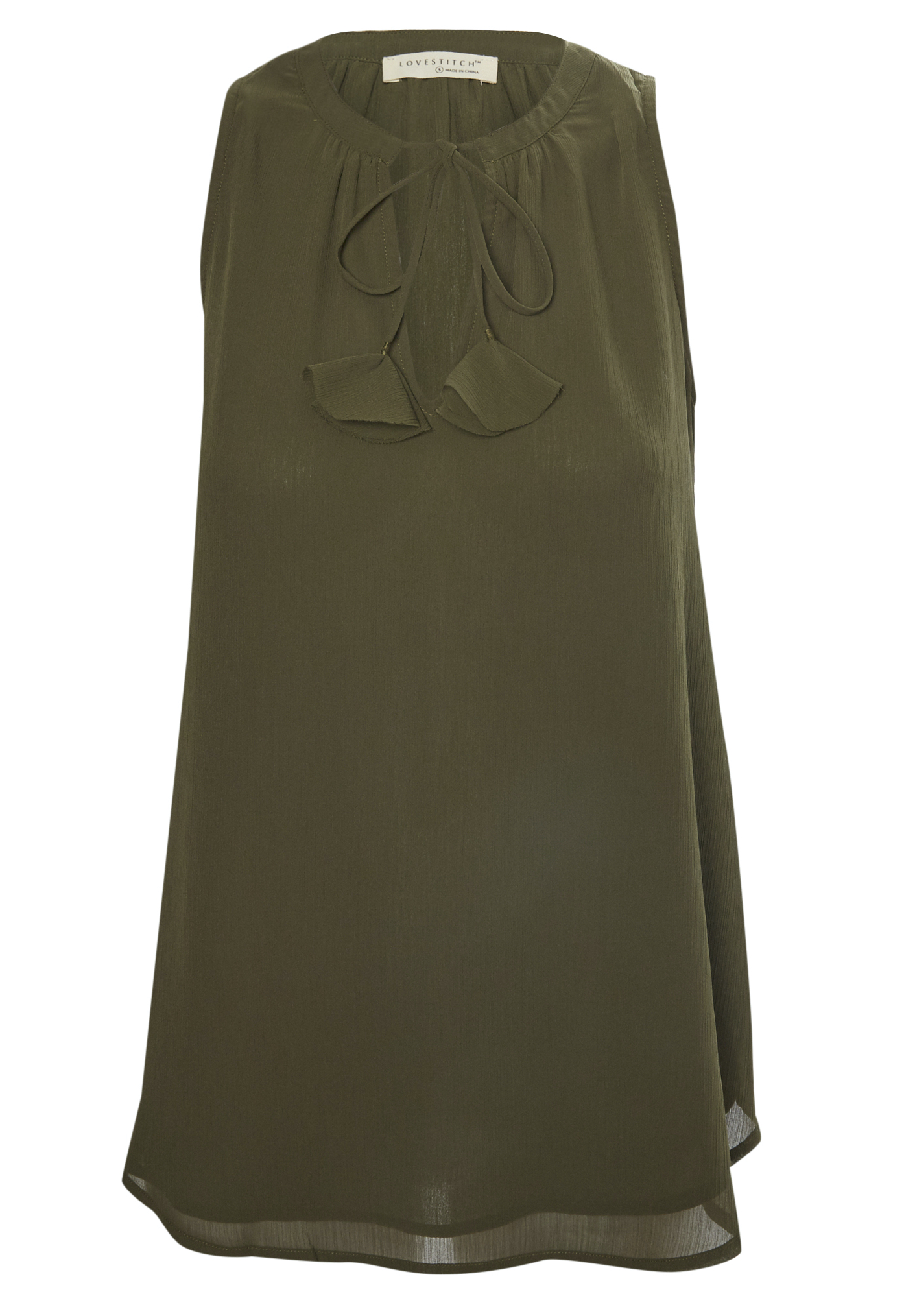 Sleeveless Side Button Top