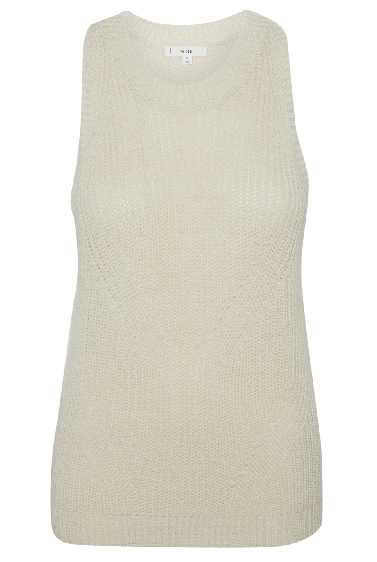 Knit Pattern Sleeveless Top