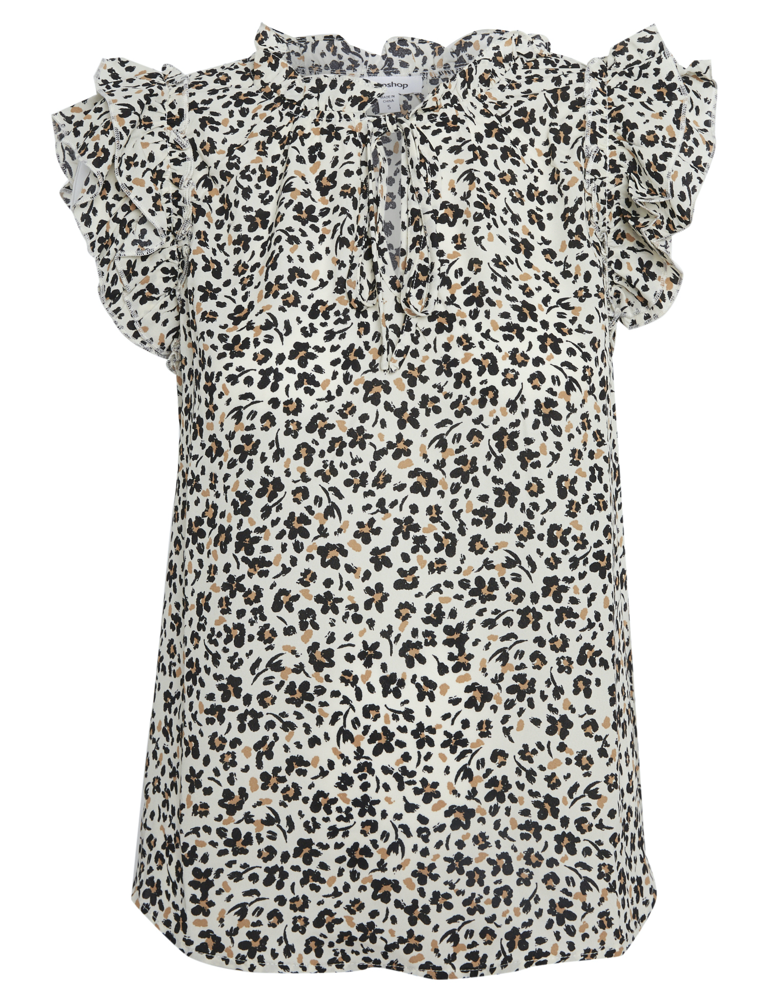 Flower Print Ruffle Top