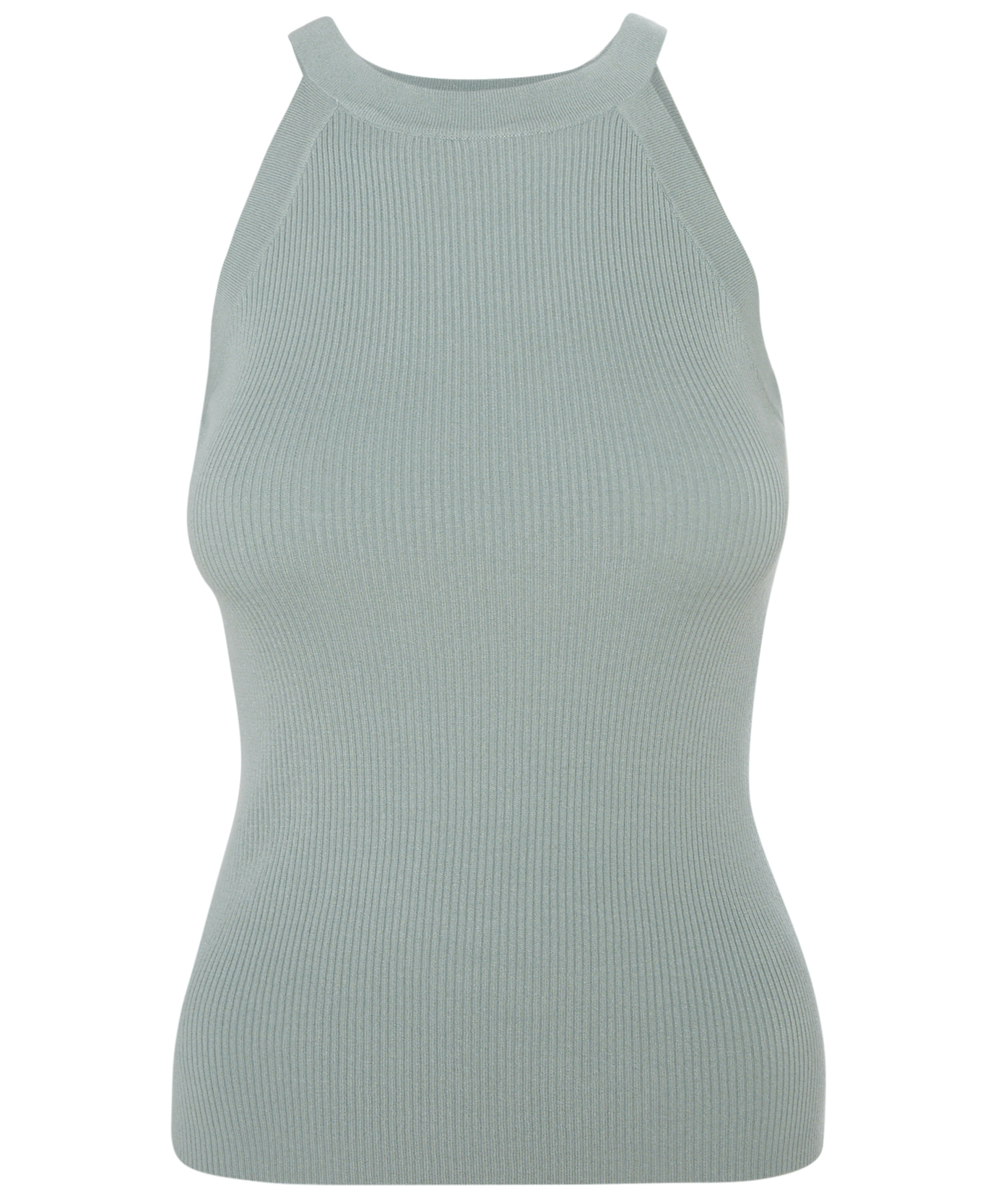 Ribbed High Neck Tank