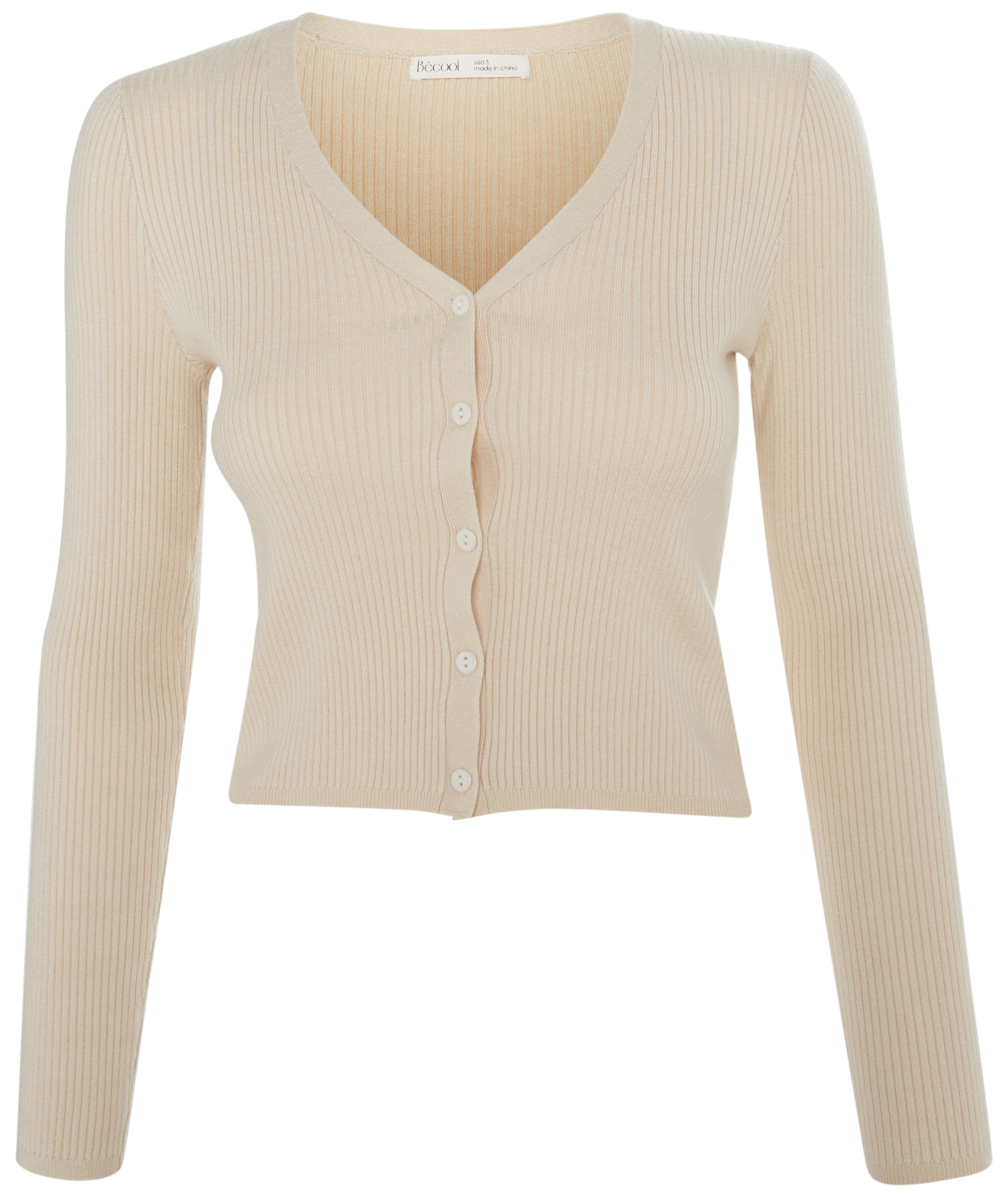 Buttoned Front Long Sleeve Knit Top