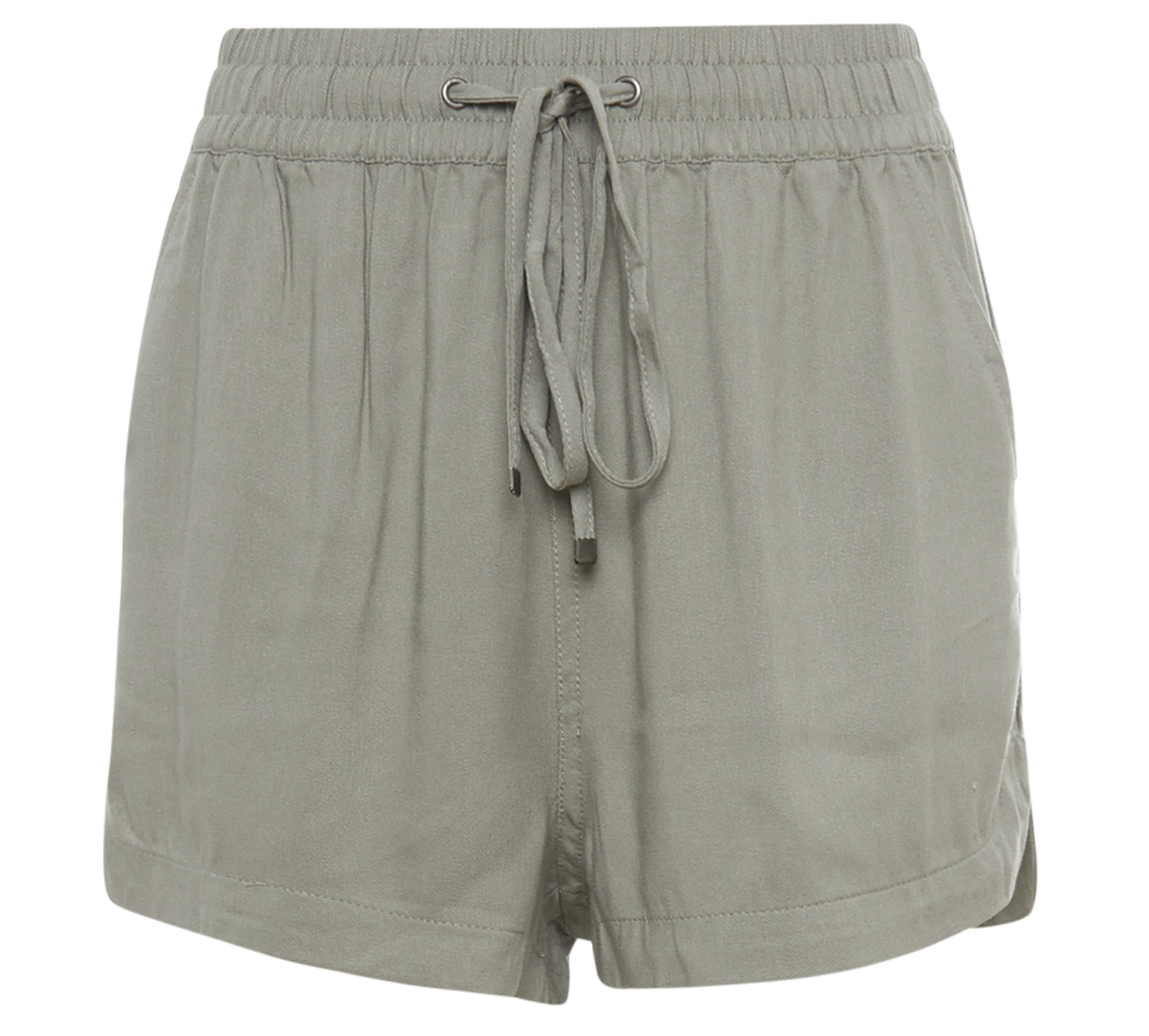 Twill Shorts with Drawstring