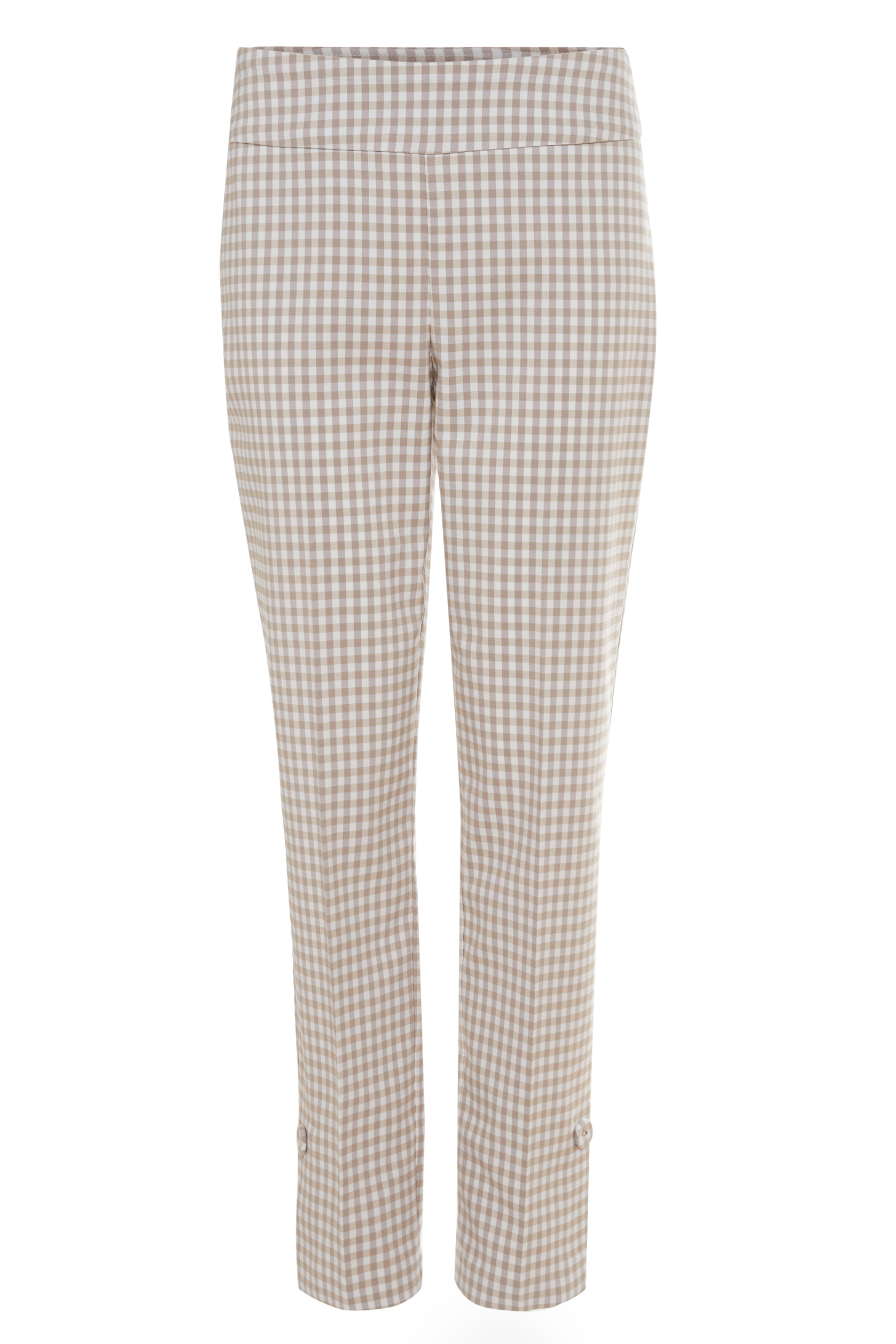 Gingham Print Pull-on Pant