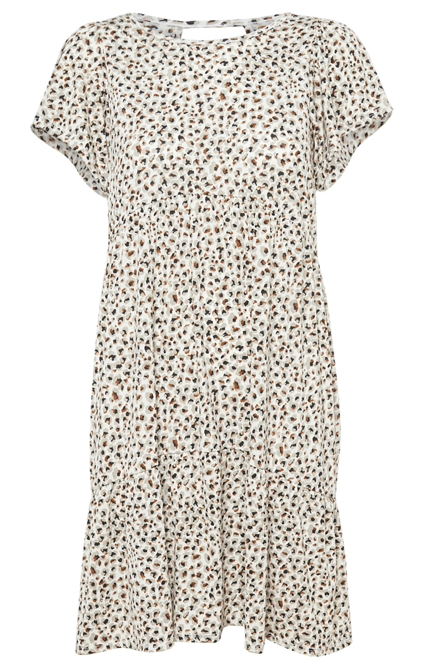Tiered Animal Print Dress