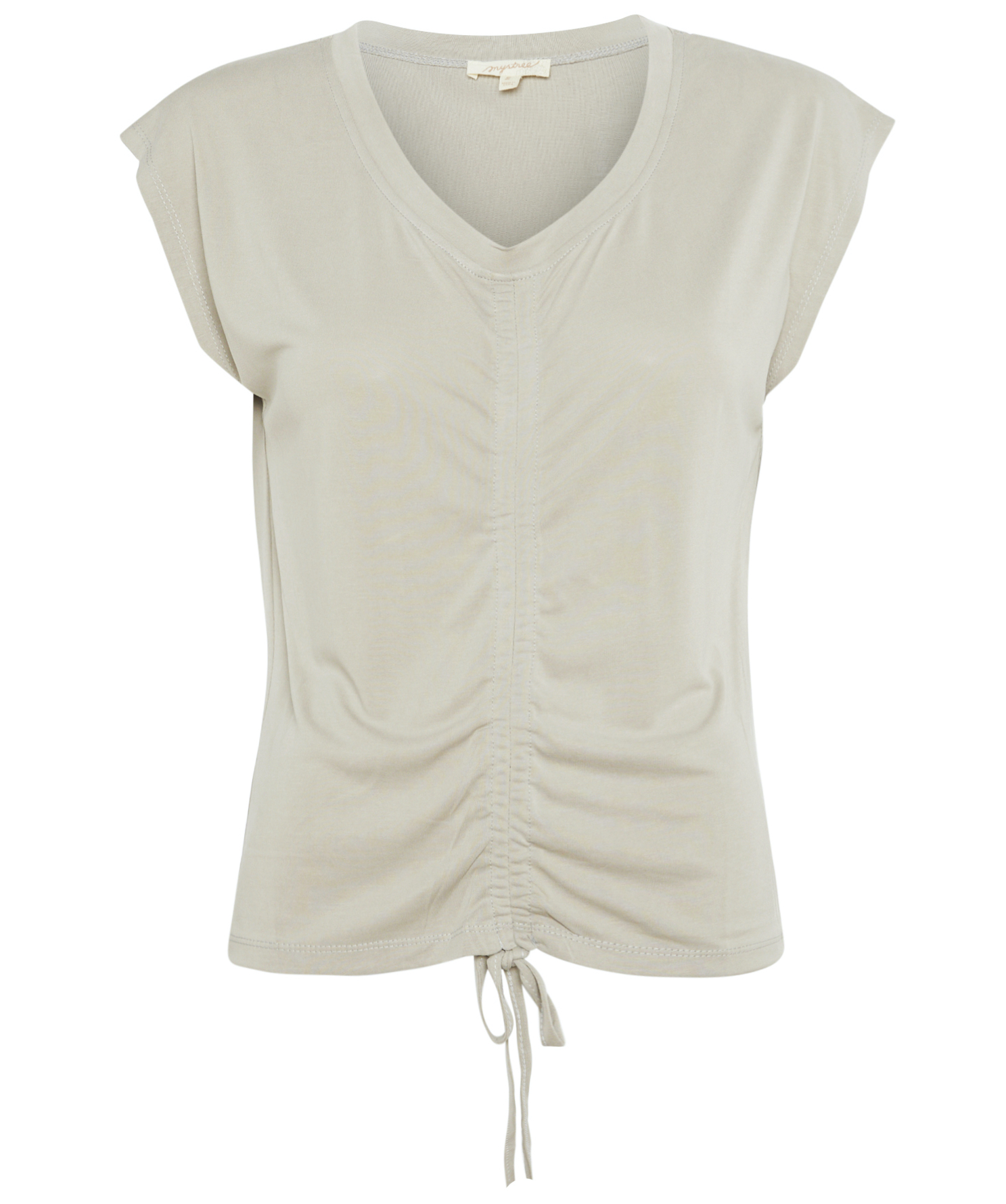 Ruched Front Short Sleeve Top
