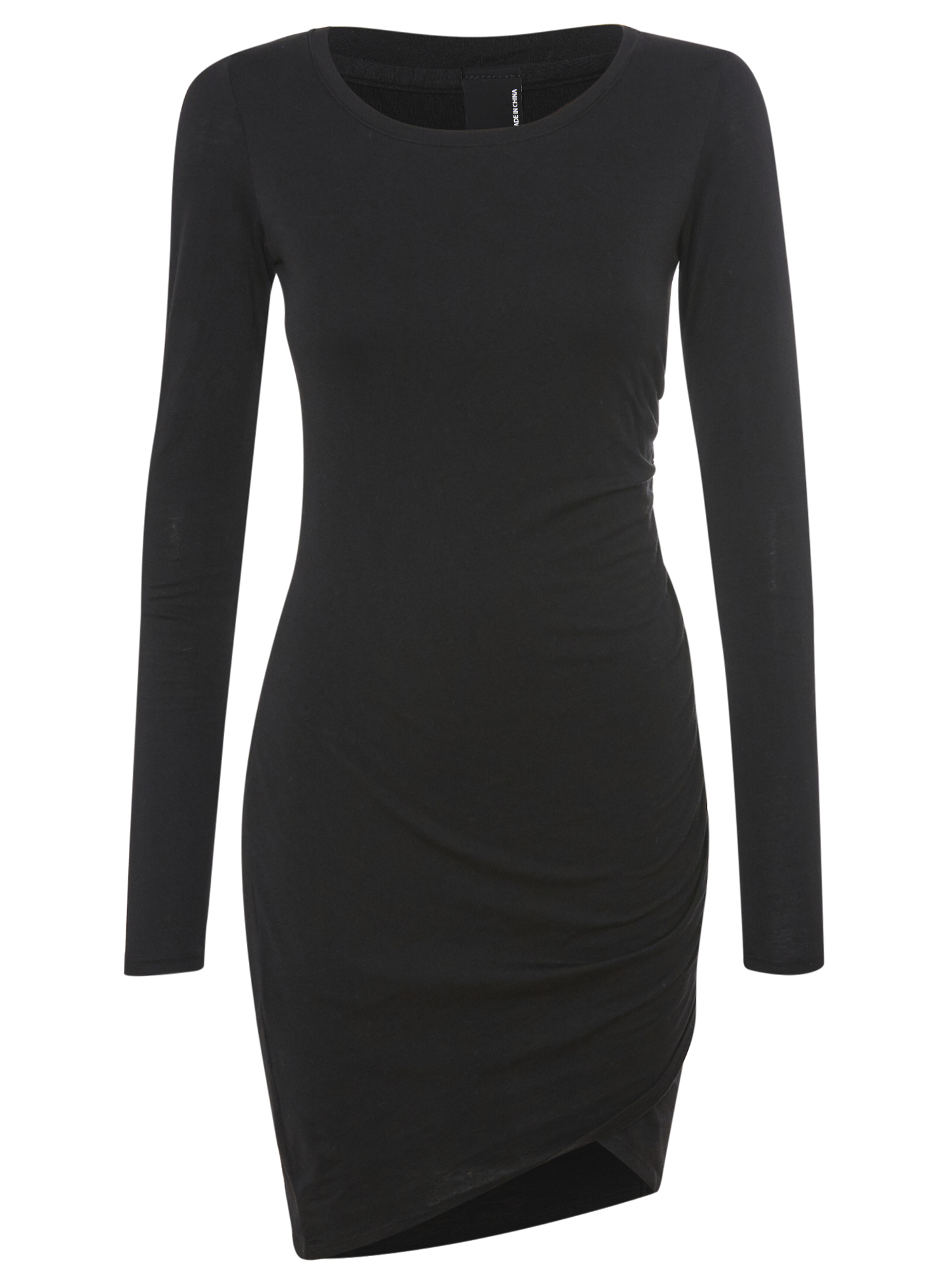 Long Sleeve Ruched Dress