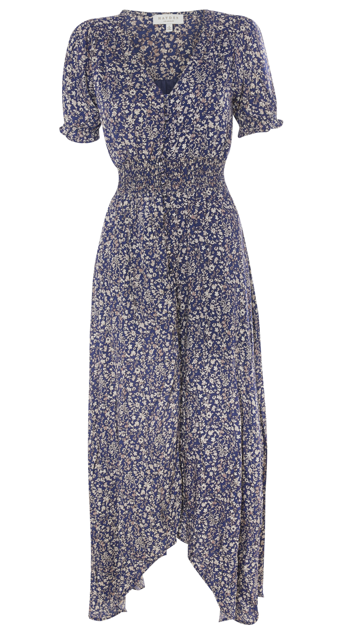 Smocked Waist Midi Dress
