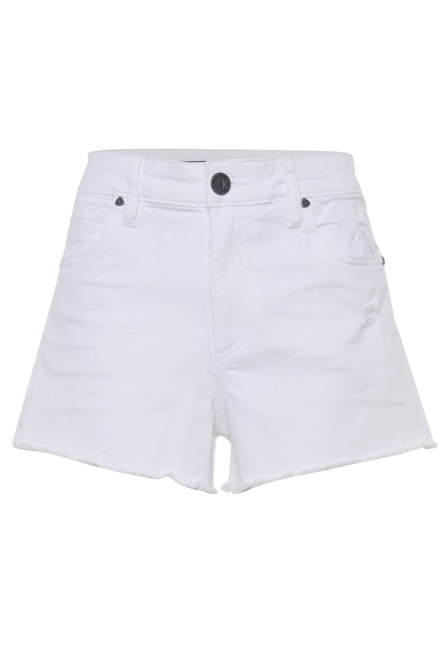 KUT from the Kloth High Rise Short with Frayed Hem