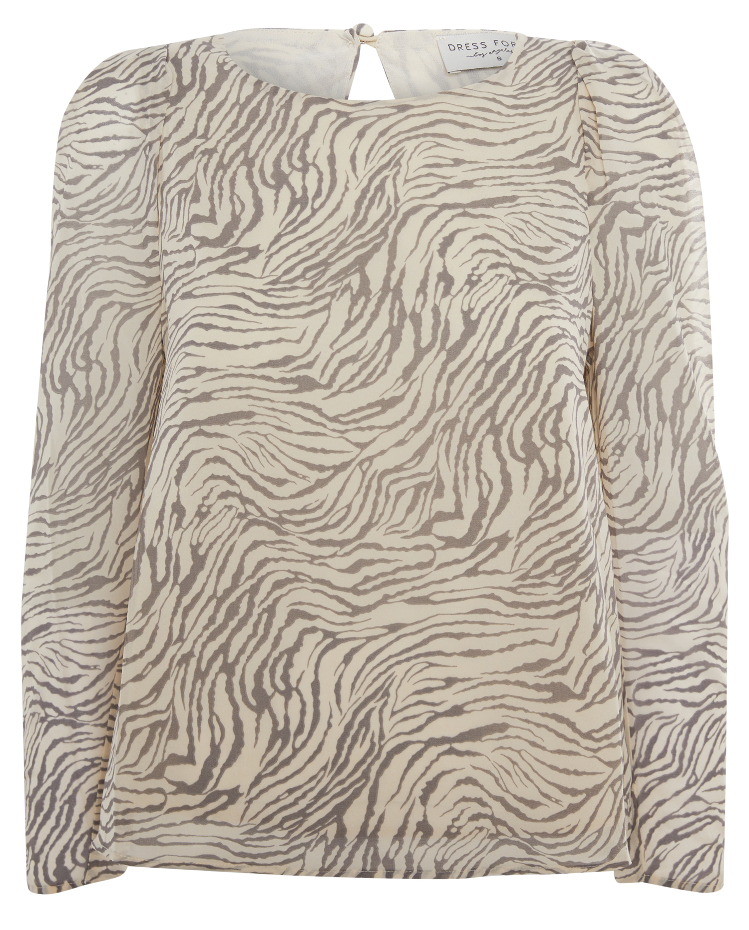 Animal Print Shoulder Blouse