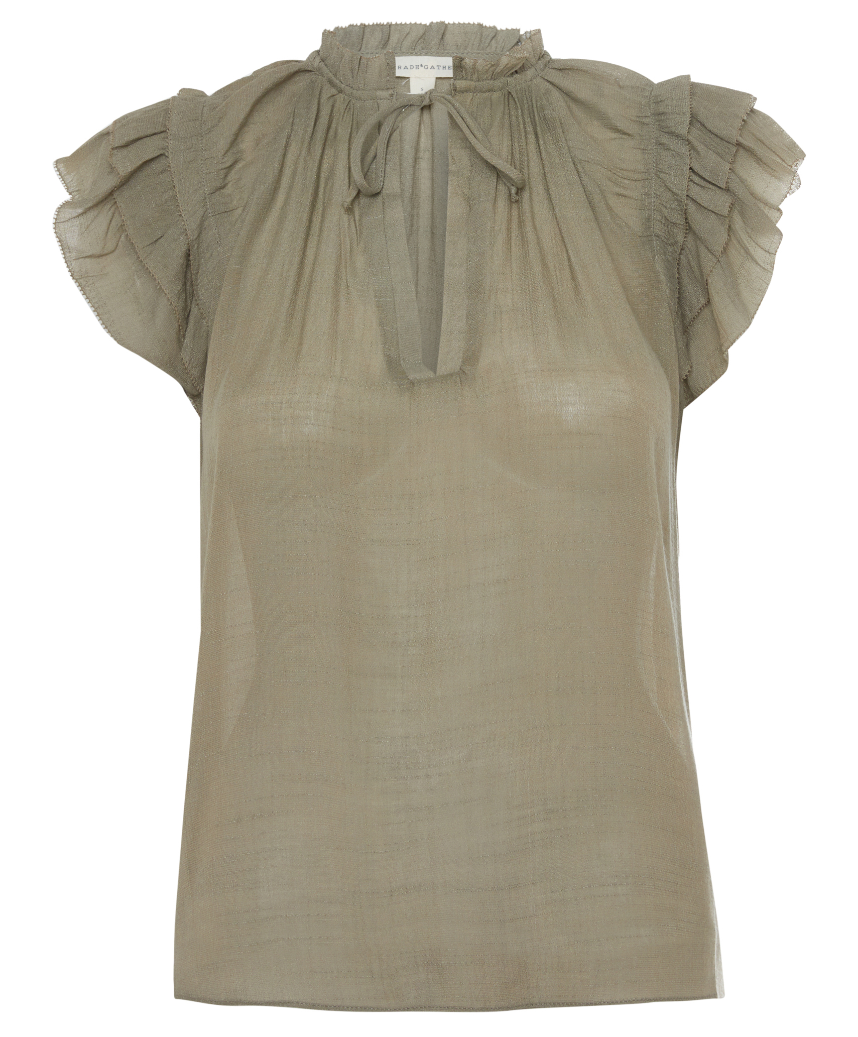 Ruffle Sleeve Blouse