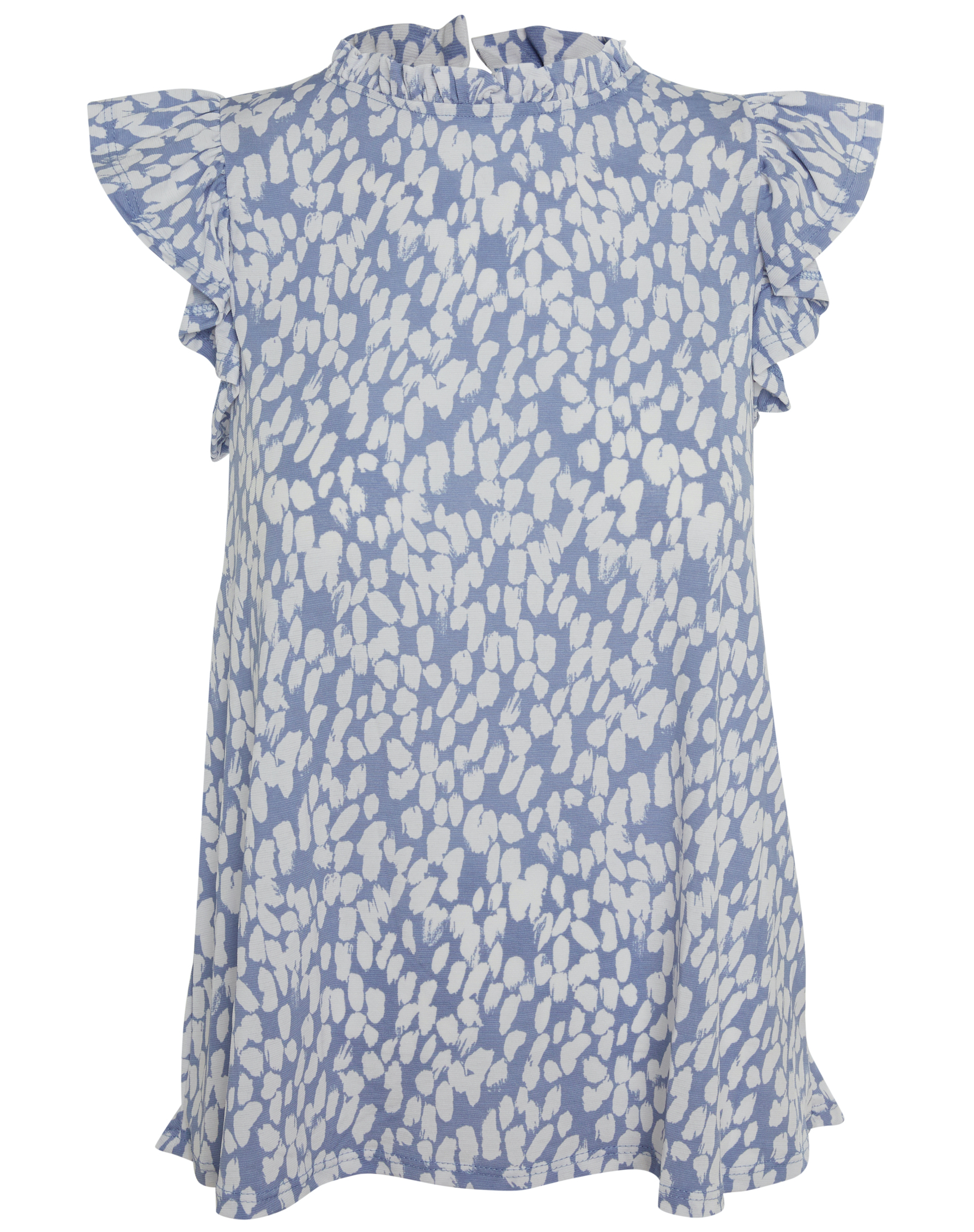 Ruffle Mock Neck Top